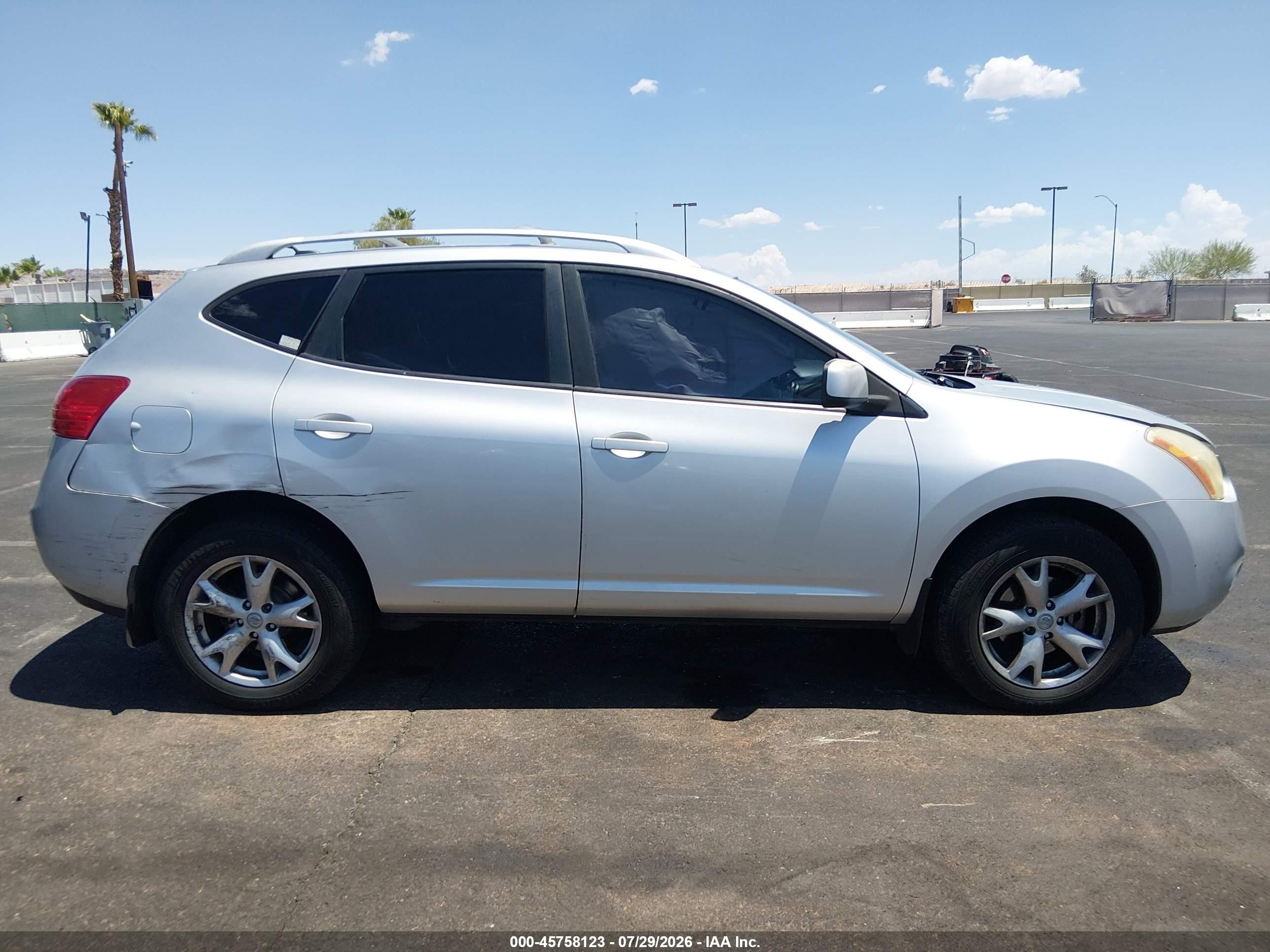 2008 Nissan Rogue Sl White vin: JN8AS58T18W008468
