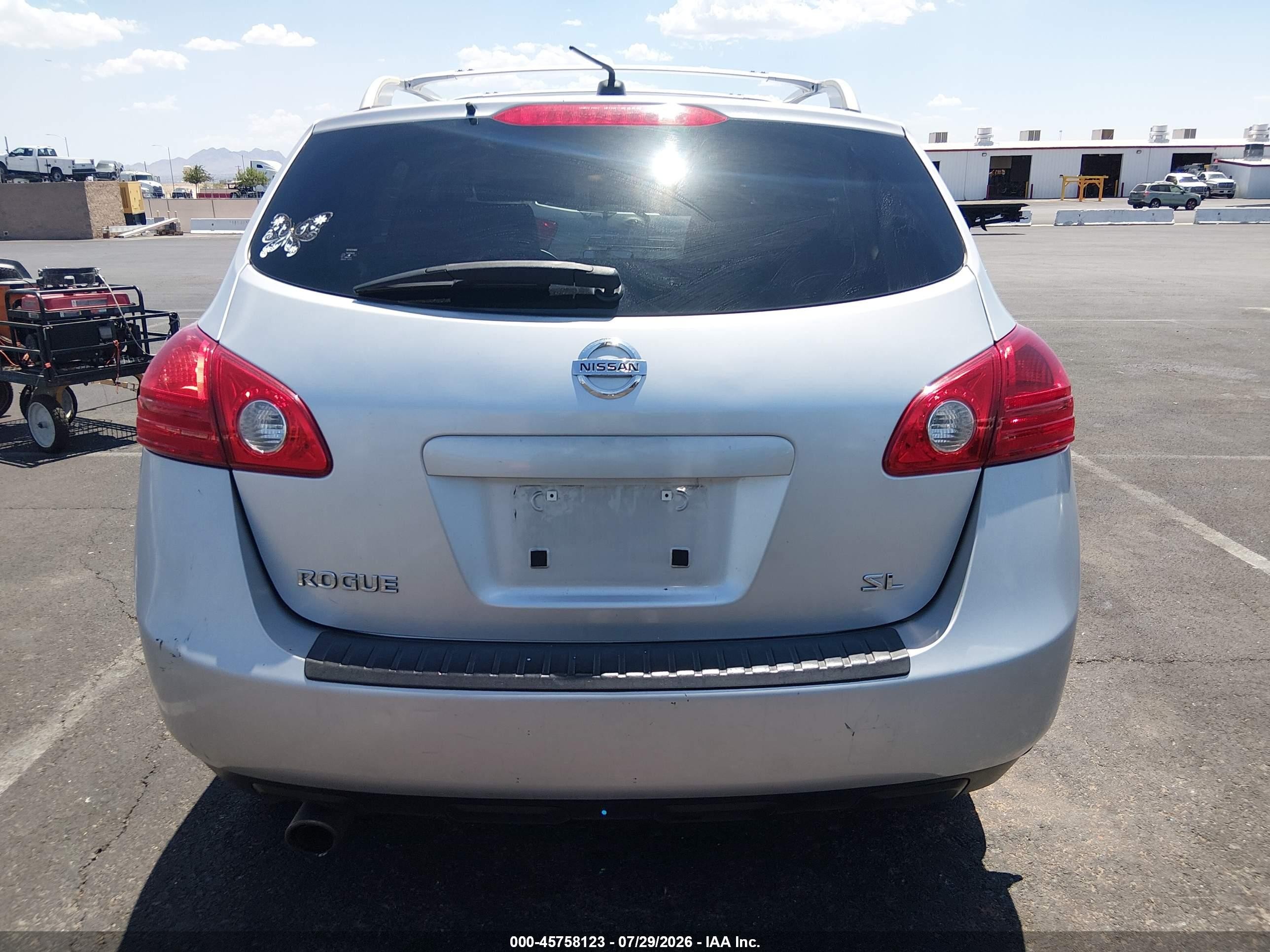 2008 Nissan Rogue Sl White vin: JN8AS58T18W008468
