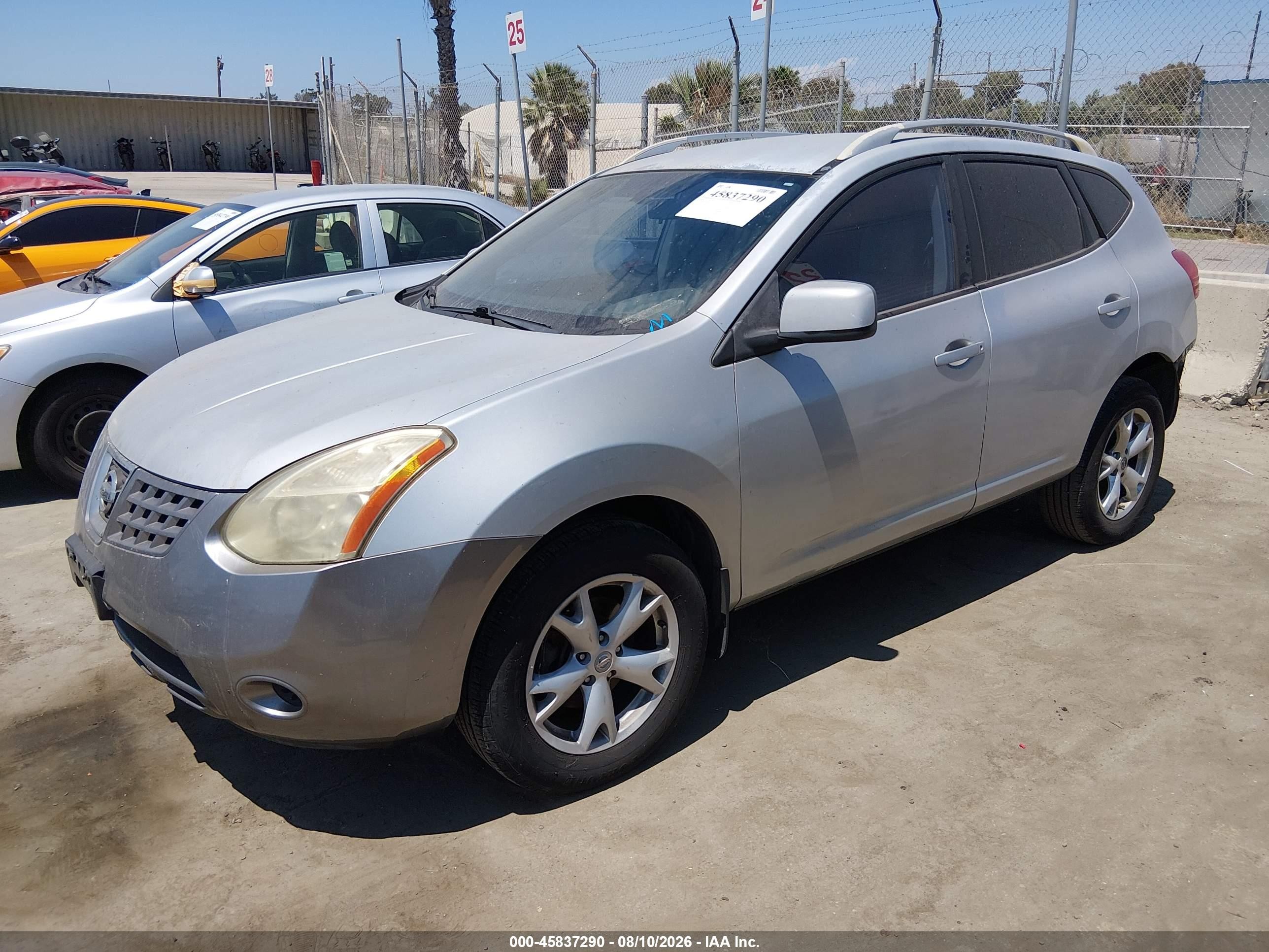 2008 Nissan Rogue Sl Silver vin: JN8AS58T18W016036