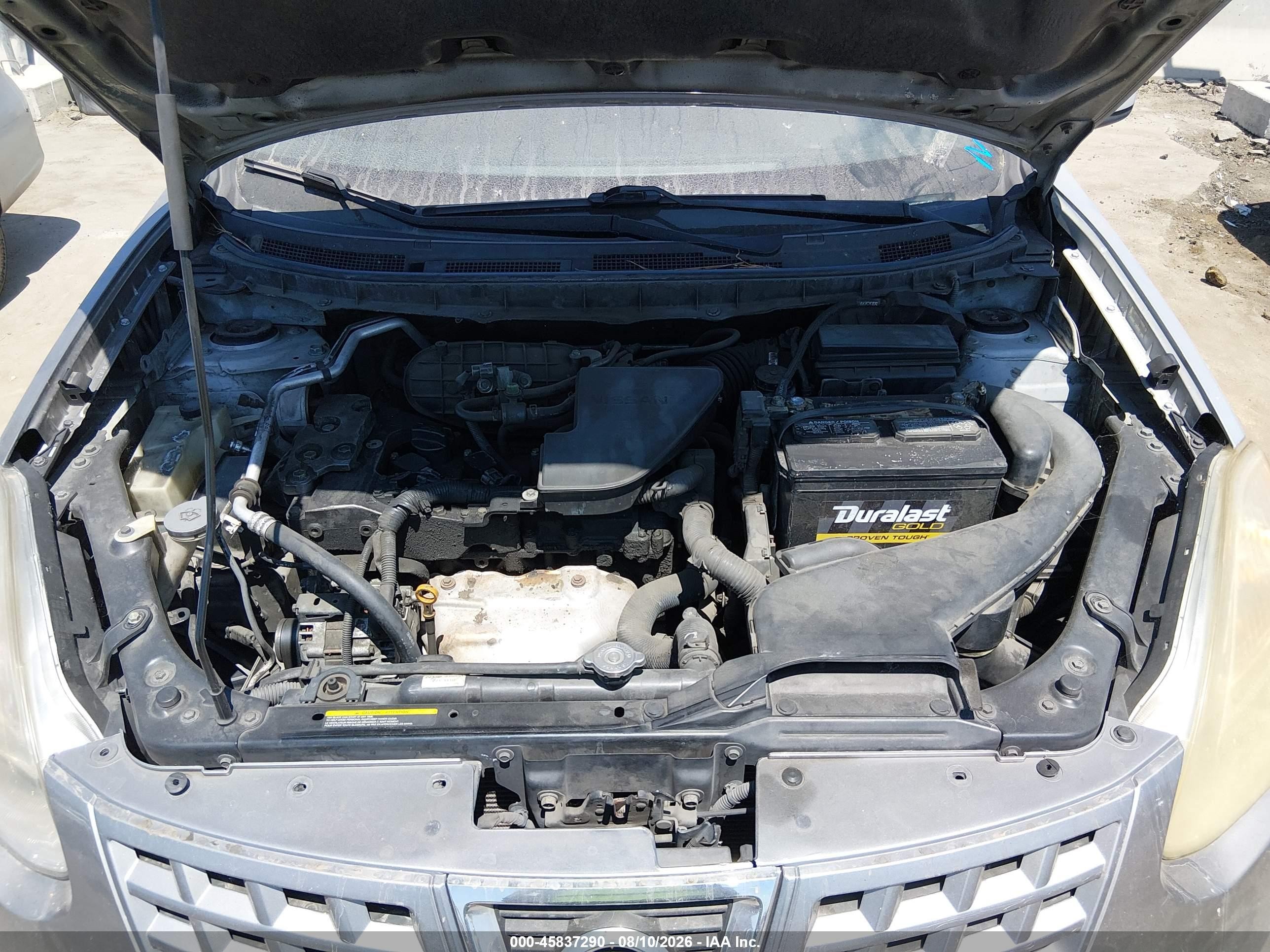2008 Nissan Rogue Sl Silver vin: JN8AS58T18W016036