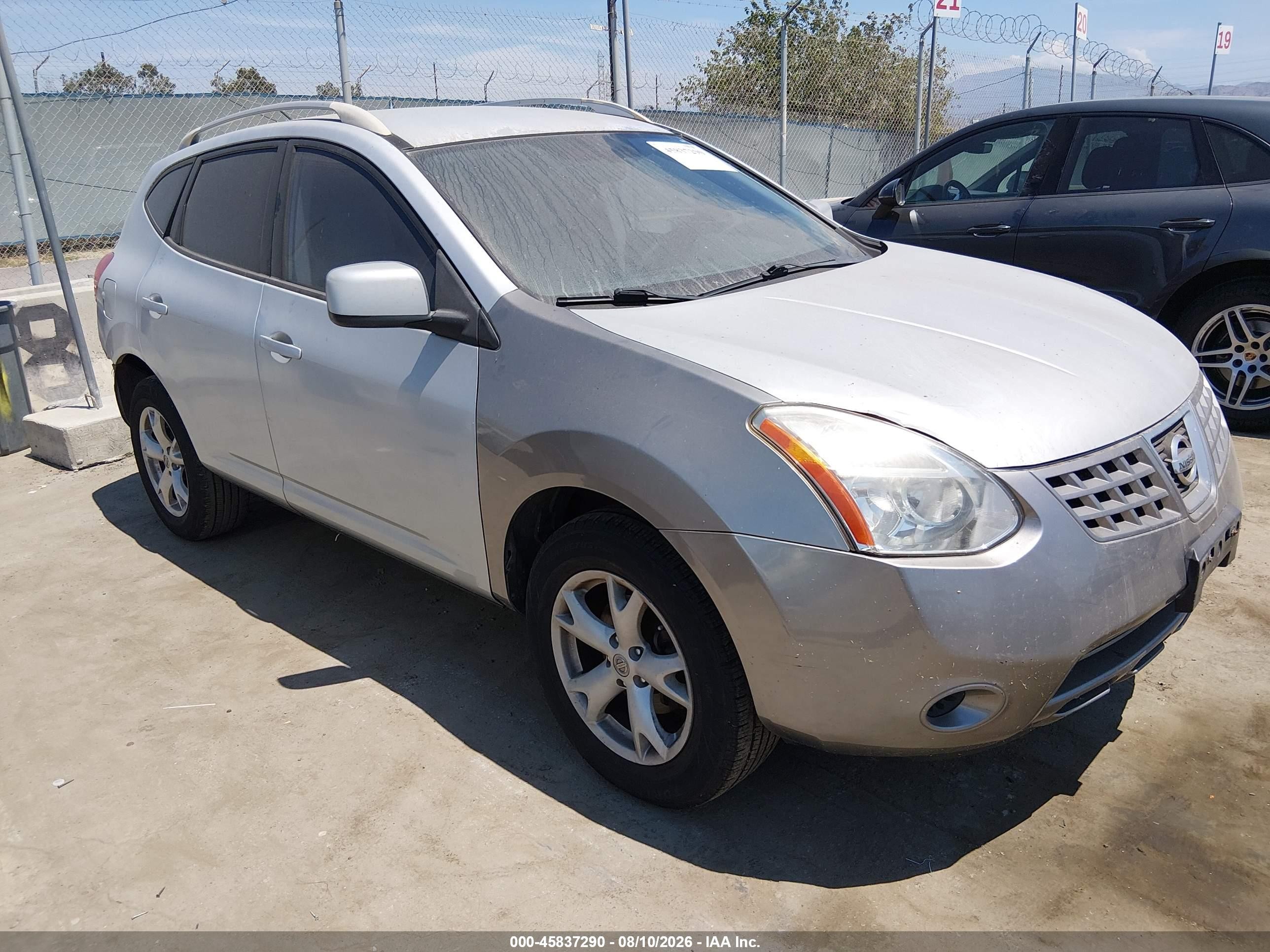 2008 Nissan Rogue Sl Silver vin: JN8AS58T18W016036