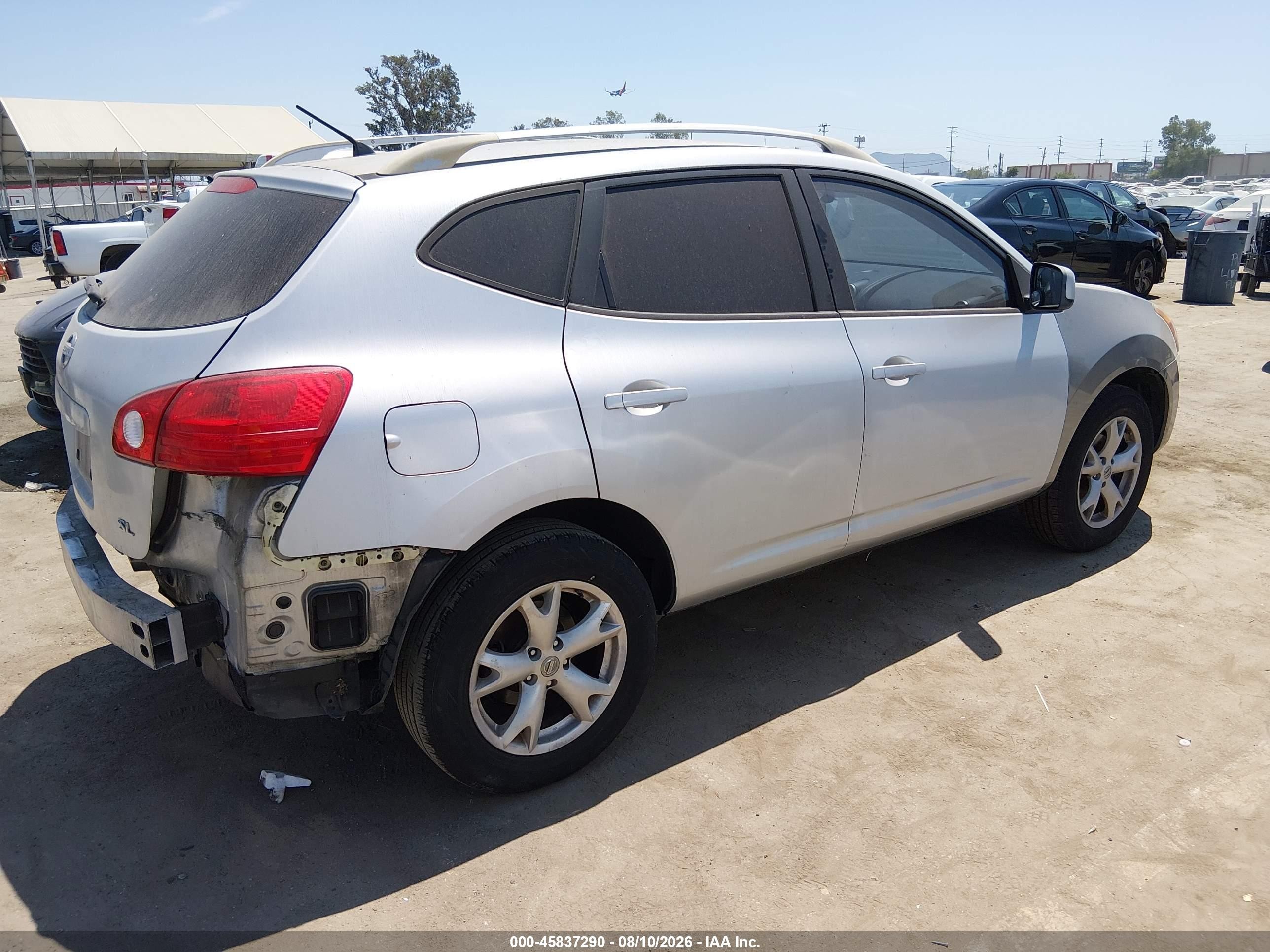 2008 Nissan Rogue Sl Silver vin: JN8AS58T18W016036