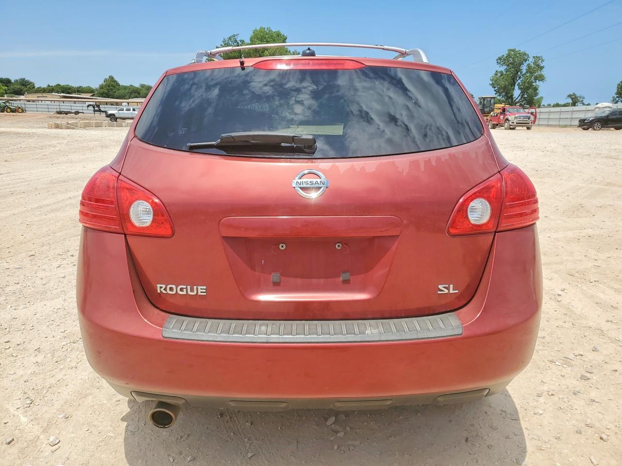2008 Nissan Rogue S Red vin: JN8AS58T18W019017