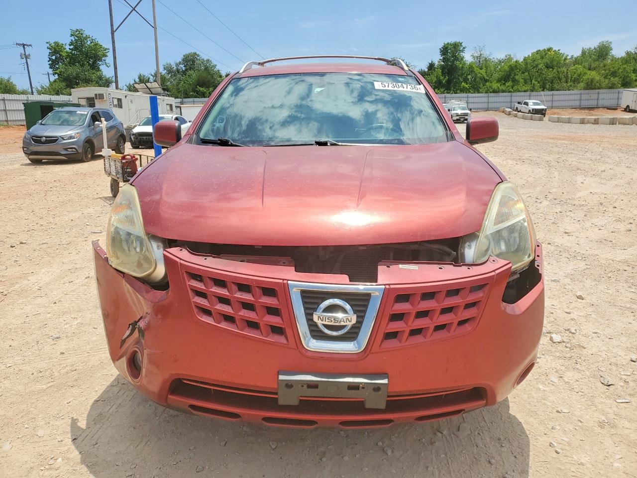 2008 Nissan Rogue S Red vin: JN8AS58T18W019017
