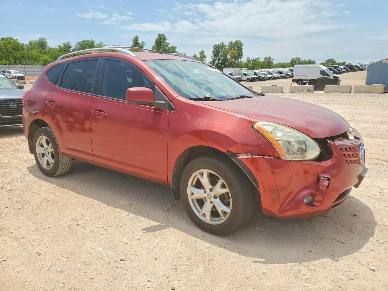 2008 Nissan Rogue S Red vin: JN8AS58T18W019017