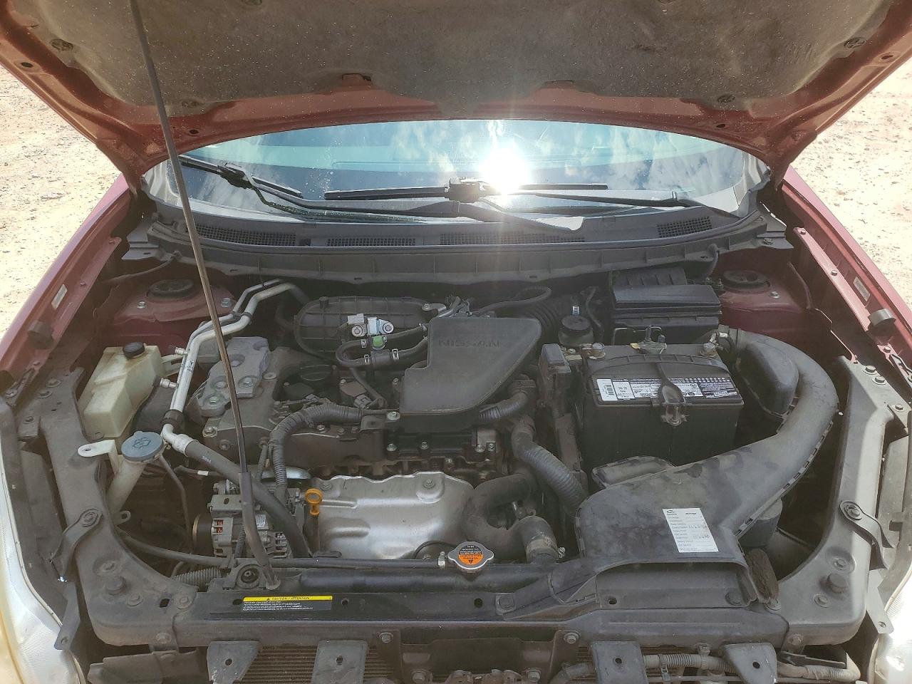 2008 Nissan Rogue S Red vin: JN8AS58T18W019017