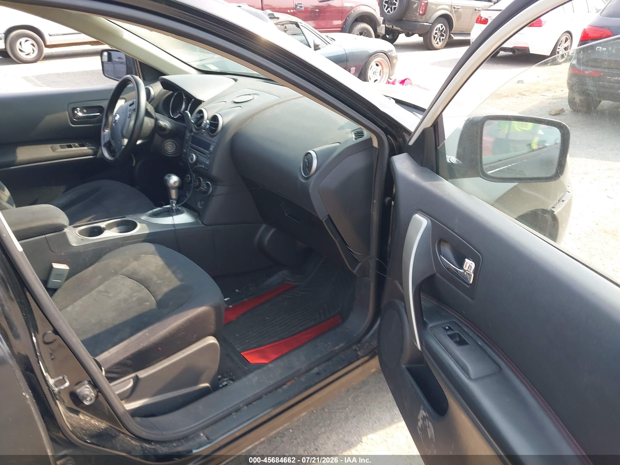2008 Nissan Rogue S Black vin: JN8AS58T18W024816
