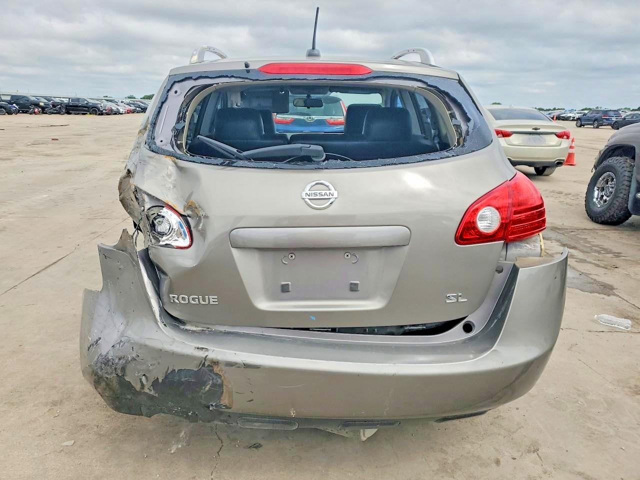 2008 Nissan Rogue S Awd Tan vin: JN8AS58T18W300122