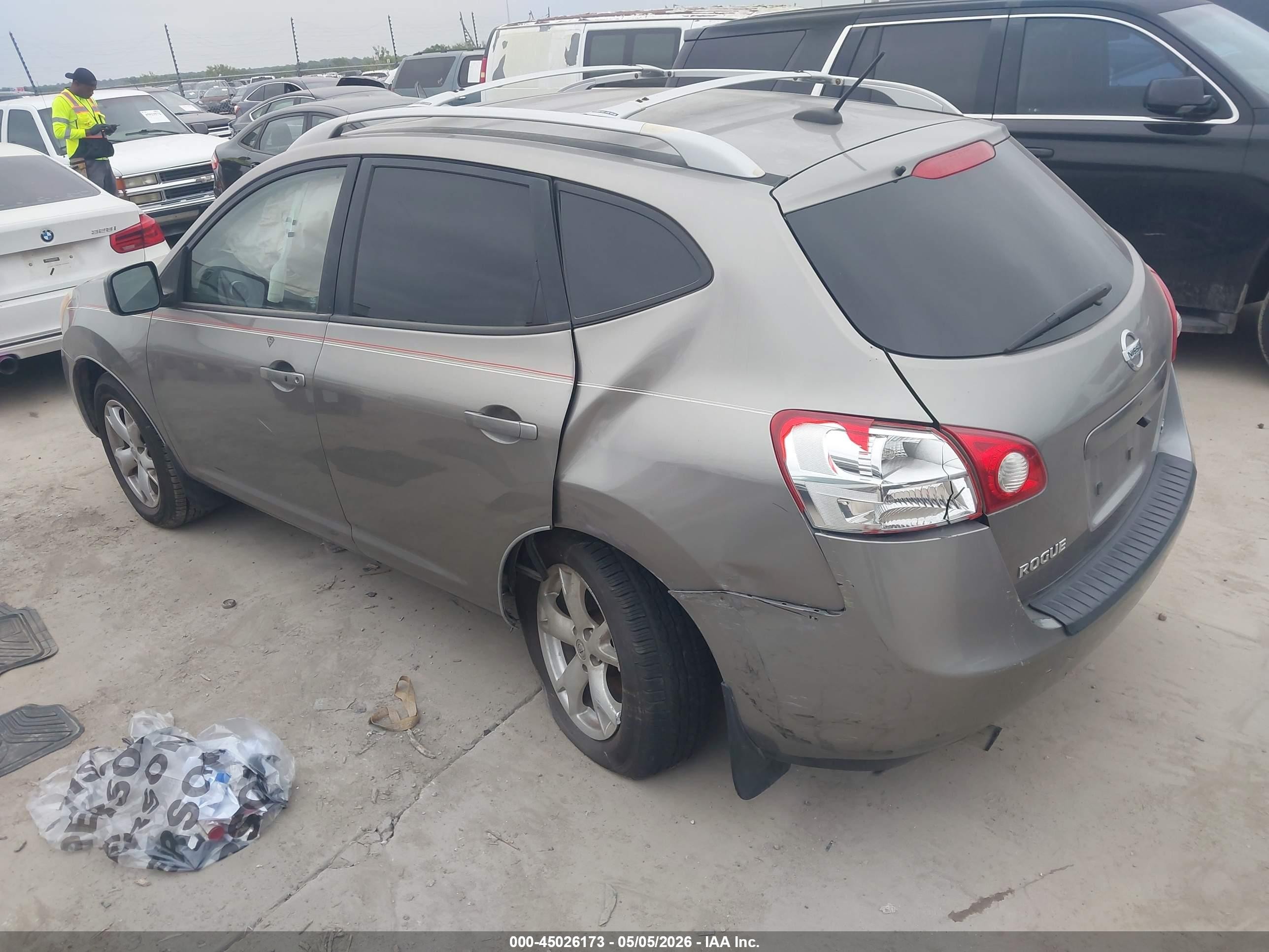 2009 Nissan Rogue Sl Beige vin: JN8AS58T19W328617
