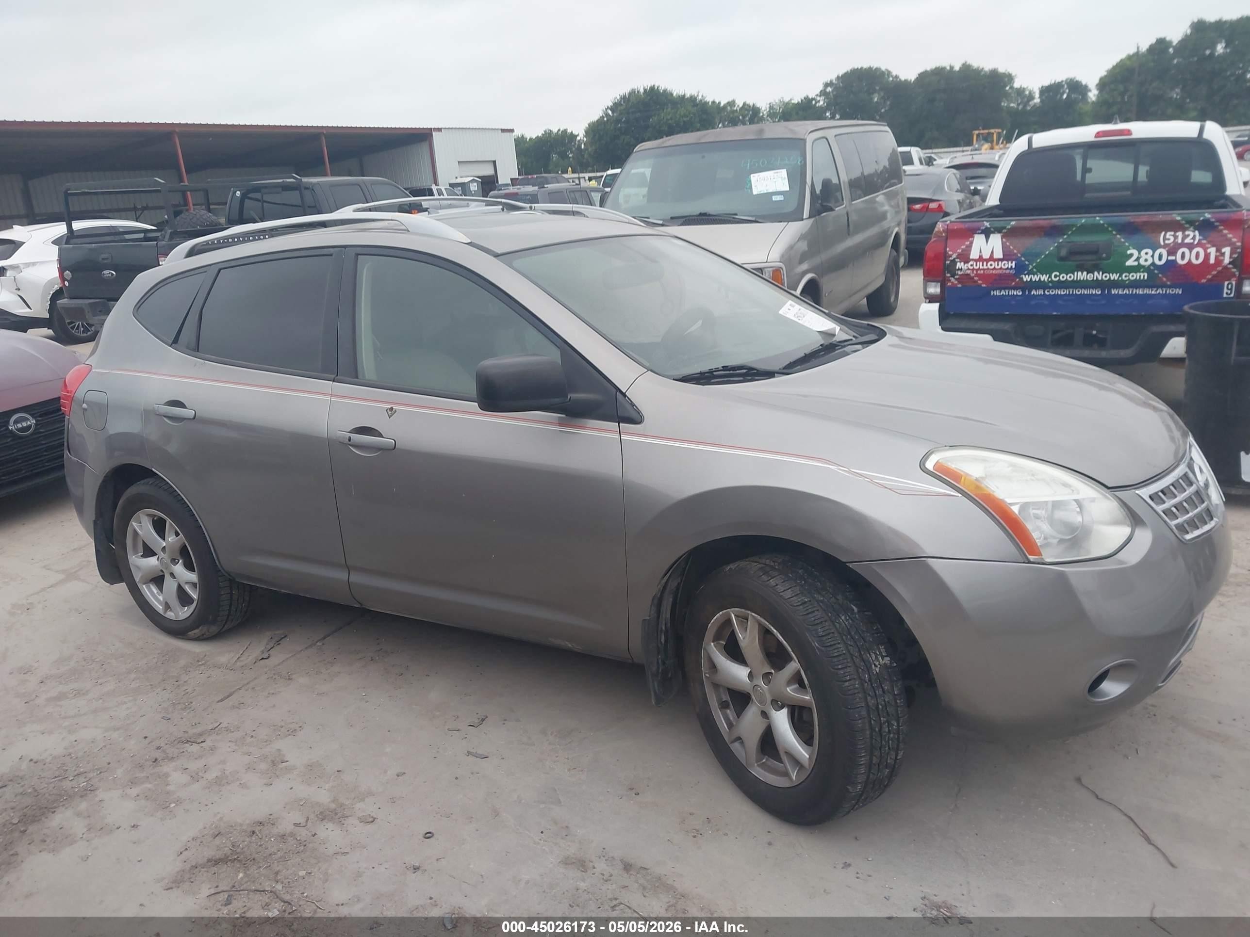 2009 Nissan Rogue Sl Beige vin: JN8AS58T19W328617