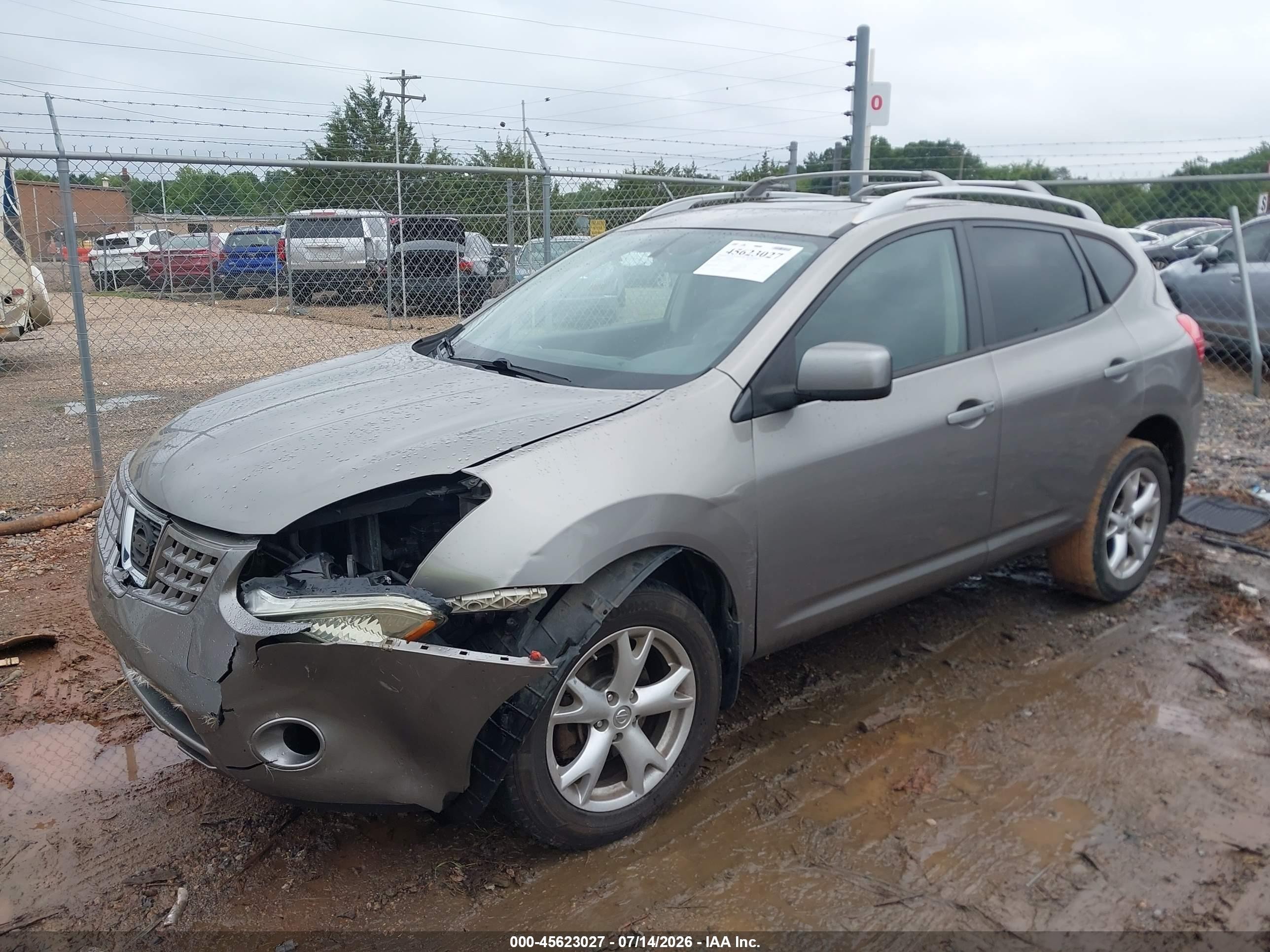2009 Nissan Rogue Sl Gray vin: JN8AS58T19W329959