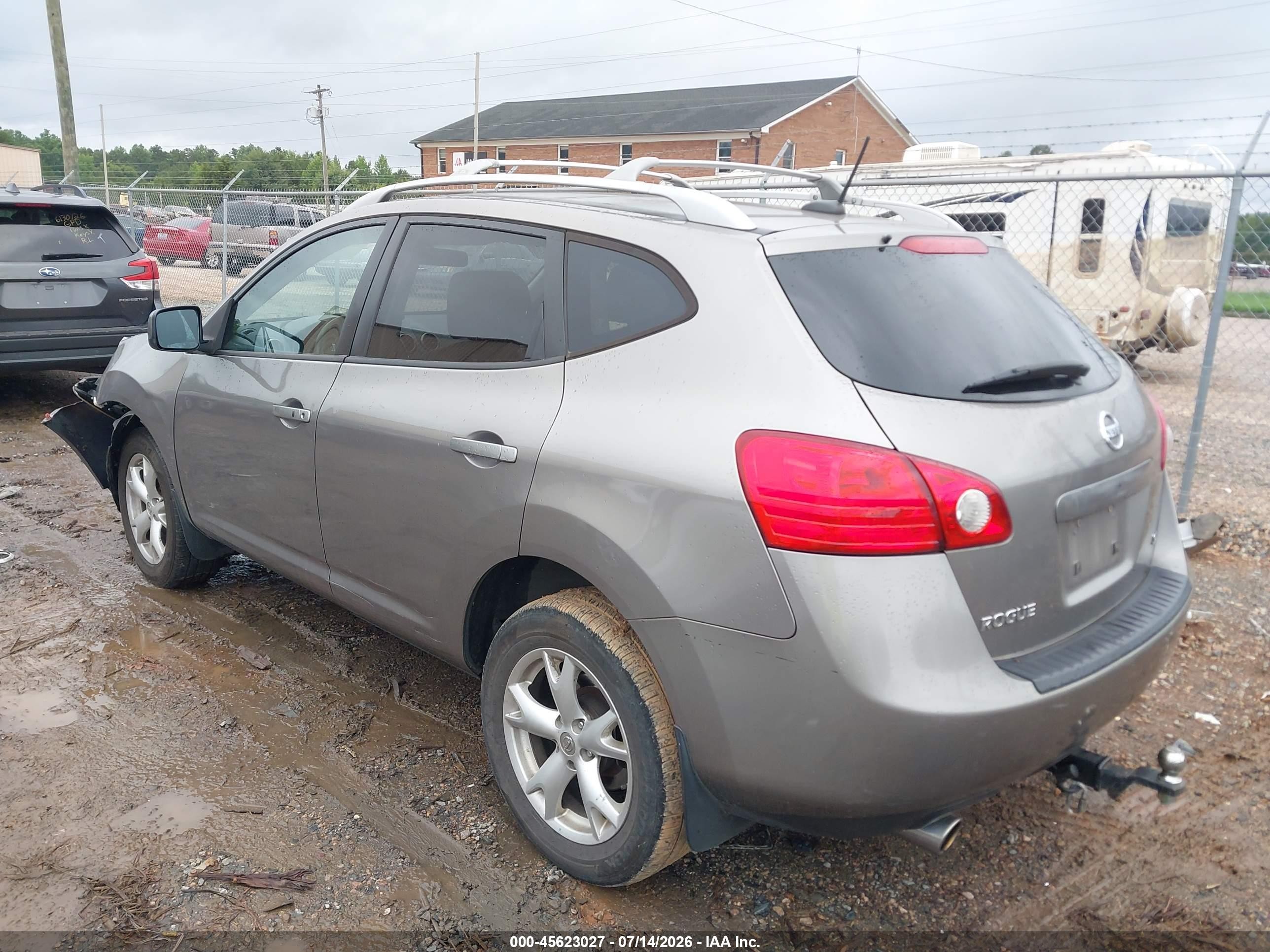 2009 Nissan Rogue Sl Gray vin: JN8AS58T19W329959