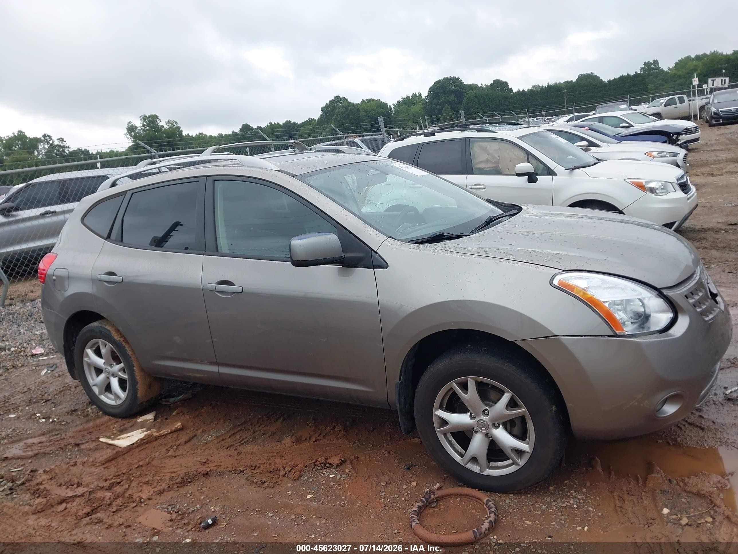 2009 Nissan Rogue Sl Gray vin: JN8AS58T19W329959