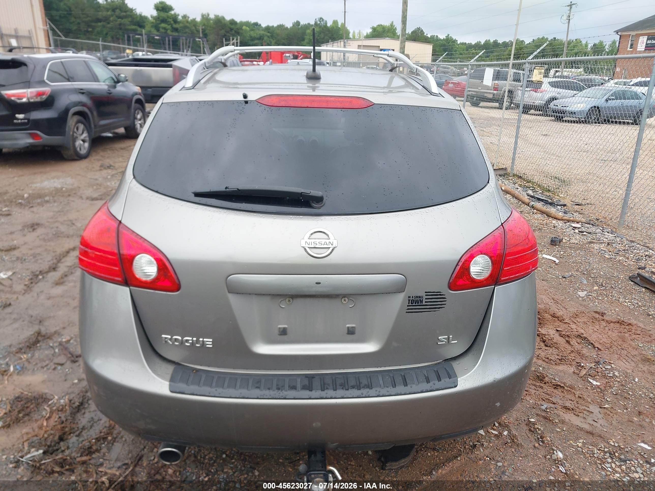 2009 Nissan Rogue Sl Gray vin: JN8AS58T19W329959