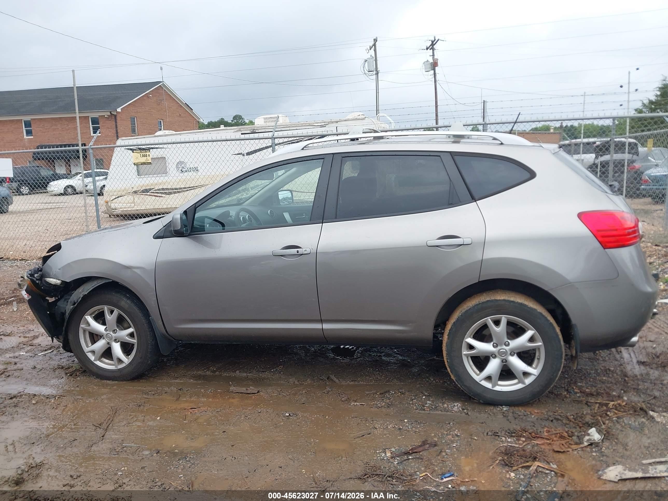 2009 Nissan Rogue Sl Gray vin: JN8AS58T19W329959