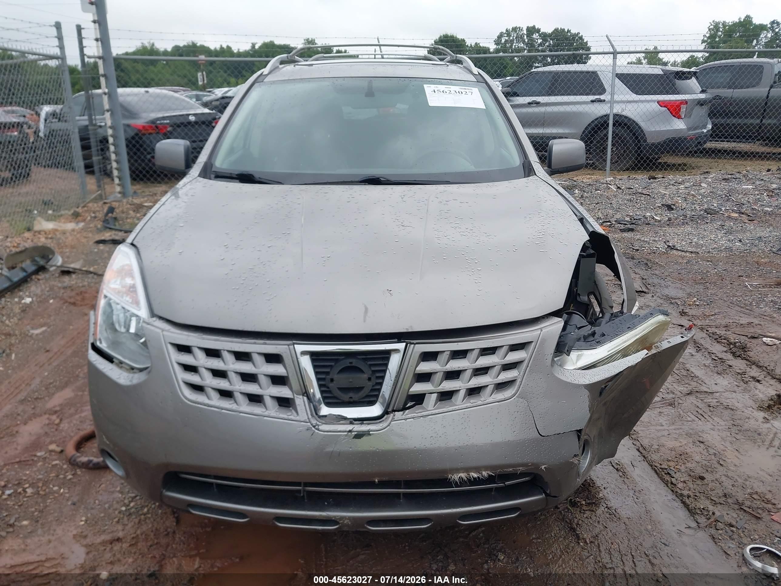 2009 Nissan Rogue Sl Gray vin: JN8AS58T19W329959