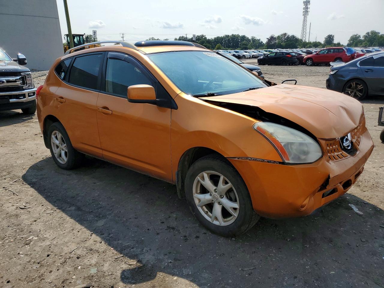 2008 Nissan Rogue S Orange vin: JN8AS58T28W008950