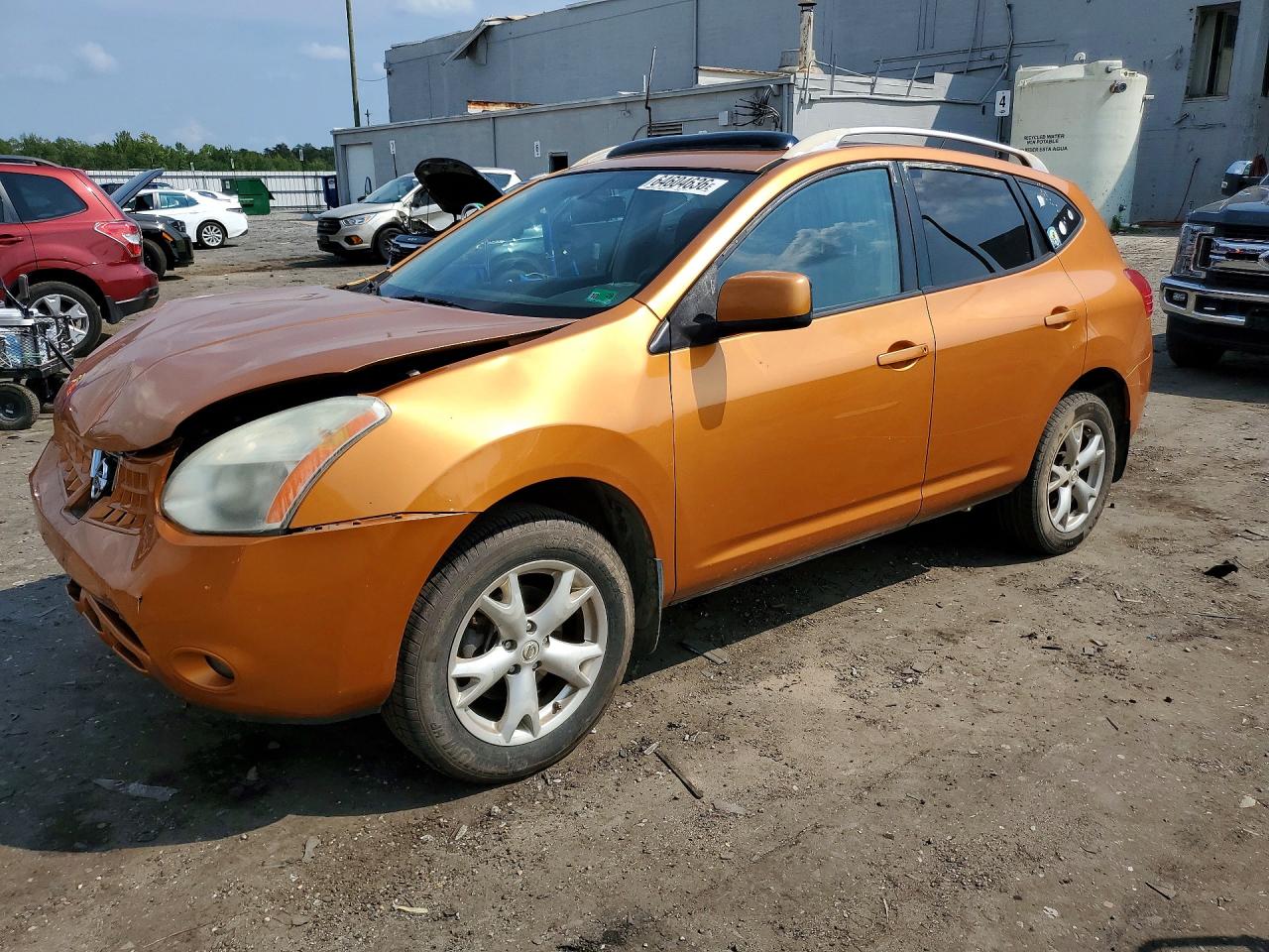 2008 Nissan Rogue S Orange vin: JN8AS58T28W008950