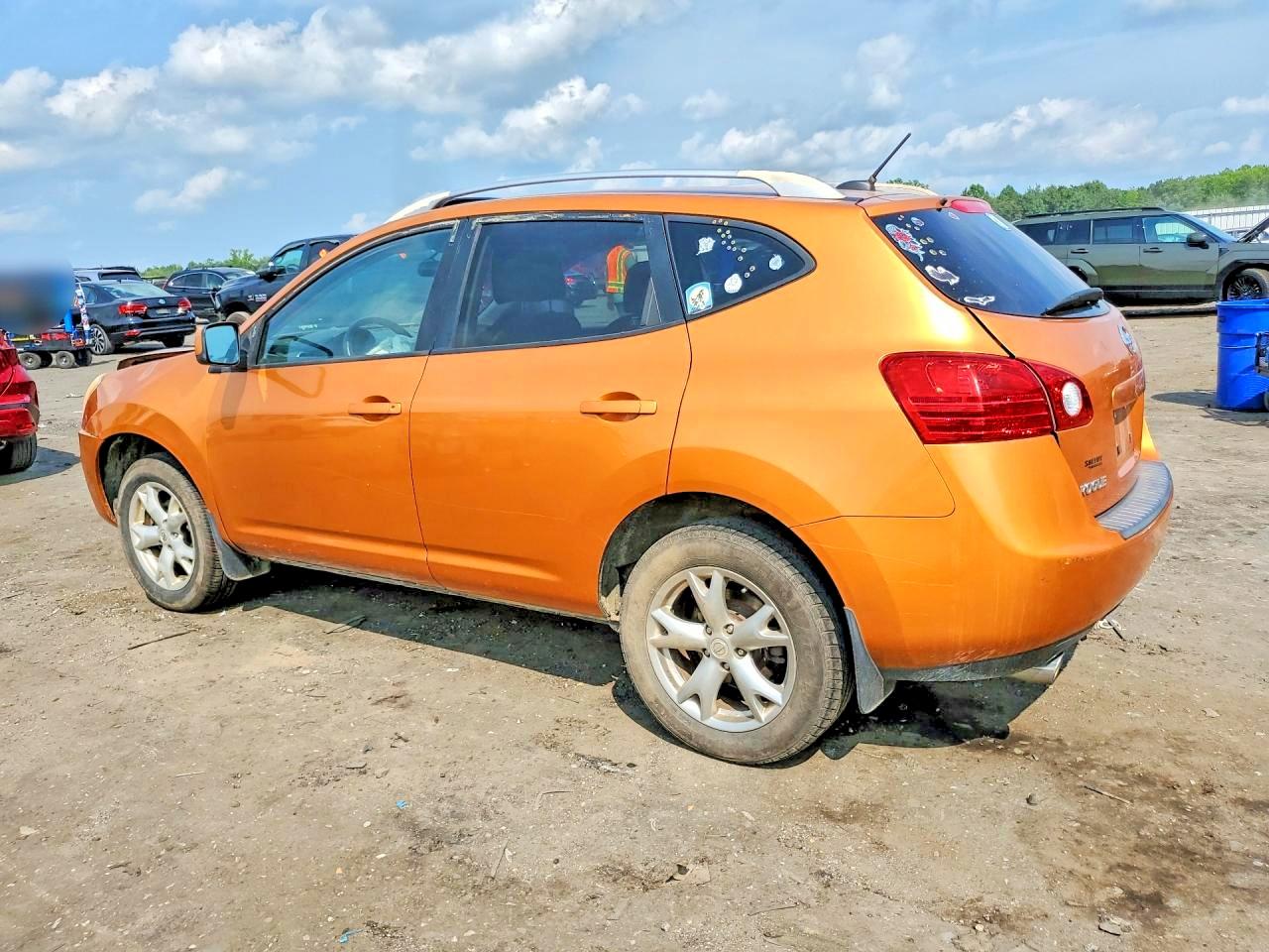 2008 Nissan Rogue S Orange vin: JN8AS58T28W008950