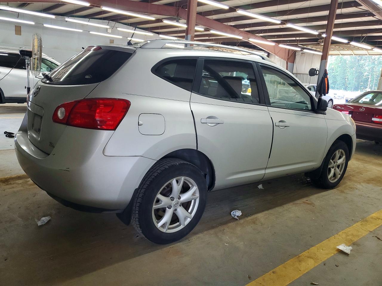 2008 Nissan Rogue S Silver vin: JN8AS58T28W013436