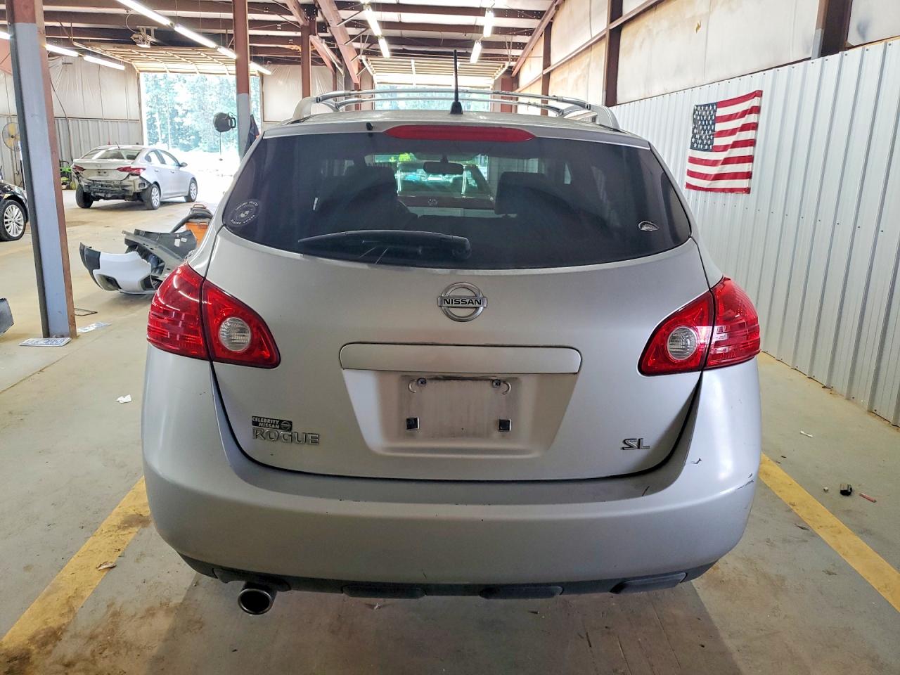 2008 Nissan Rogue S Silver vin: JN8AS58T28W013436