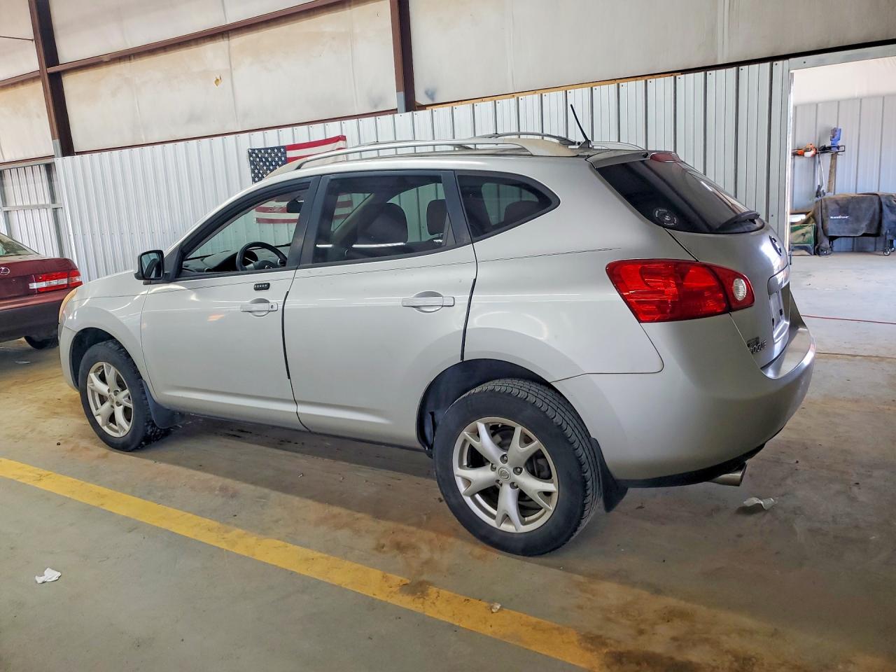 2008 Nissan Rogue S Silver vin: JN8AS58T28W013436
