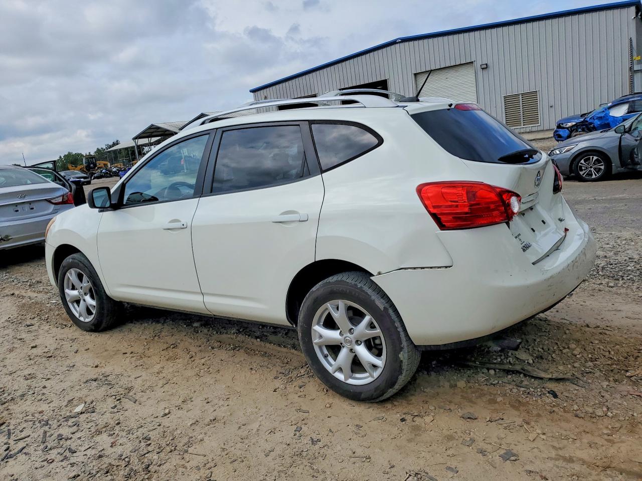 2008 Nissan Rogue S Белый vin: JN8AS58T28W016143
