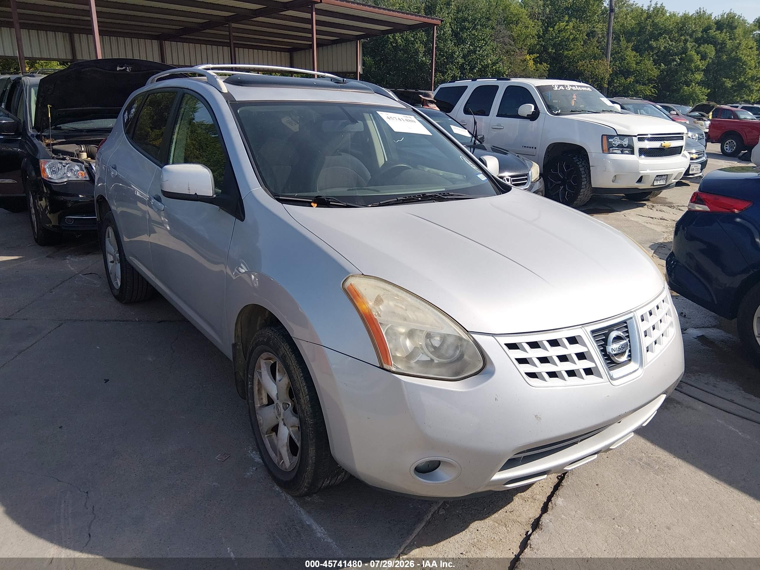 2008 Nissan Rogue Sl Gray vin: JN8AS58T28W019771