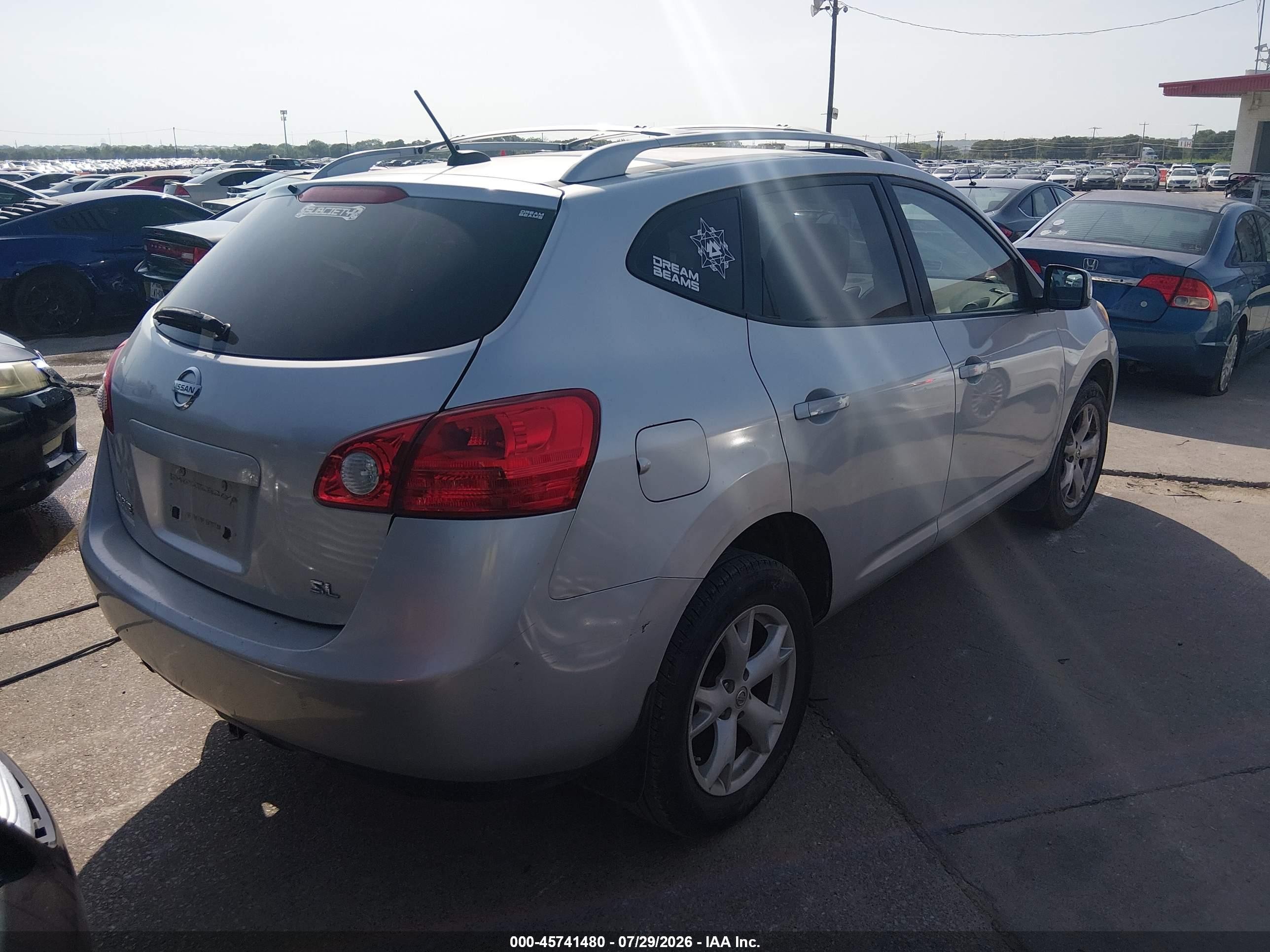 2008 Nissan Rogue Sl Gray vin: JN8AS58T28W019771