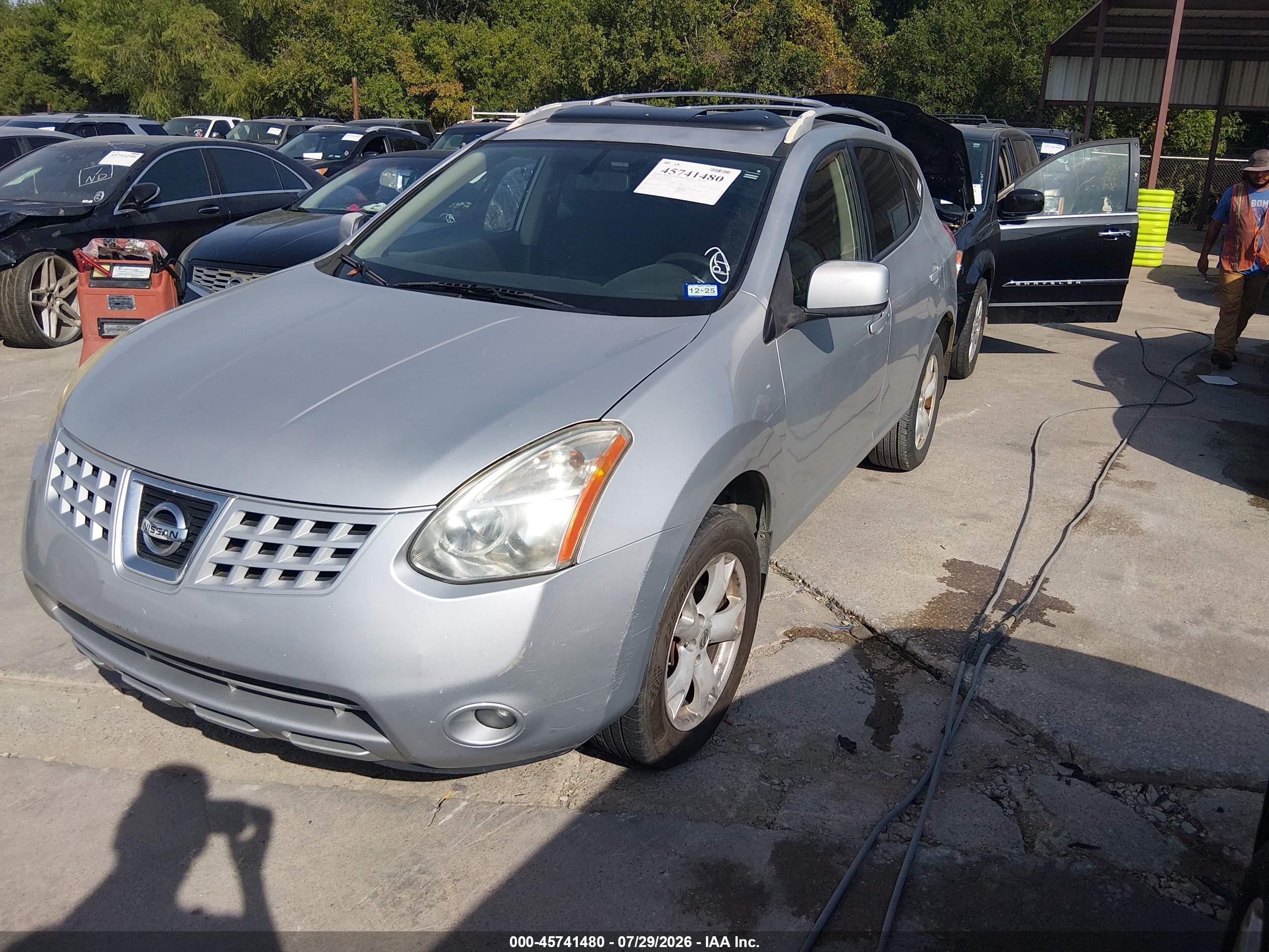 2008 Nissan Rogue Sl Gray vin: JN8AS58T28W019771