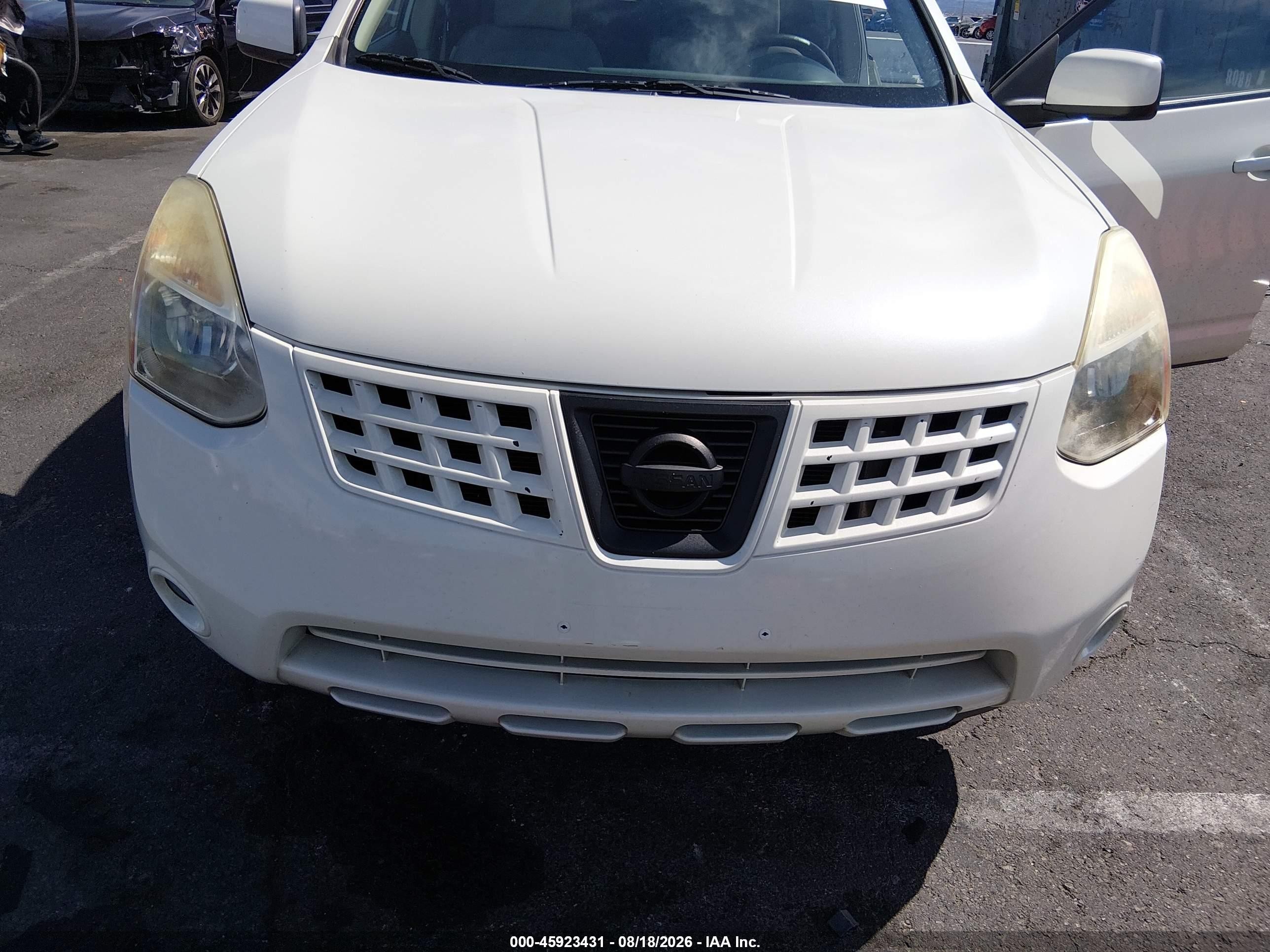 2009 Nissan Rogue Sl White vin: JN8AS58T29W046342