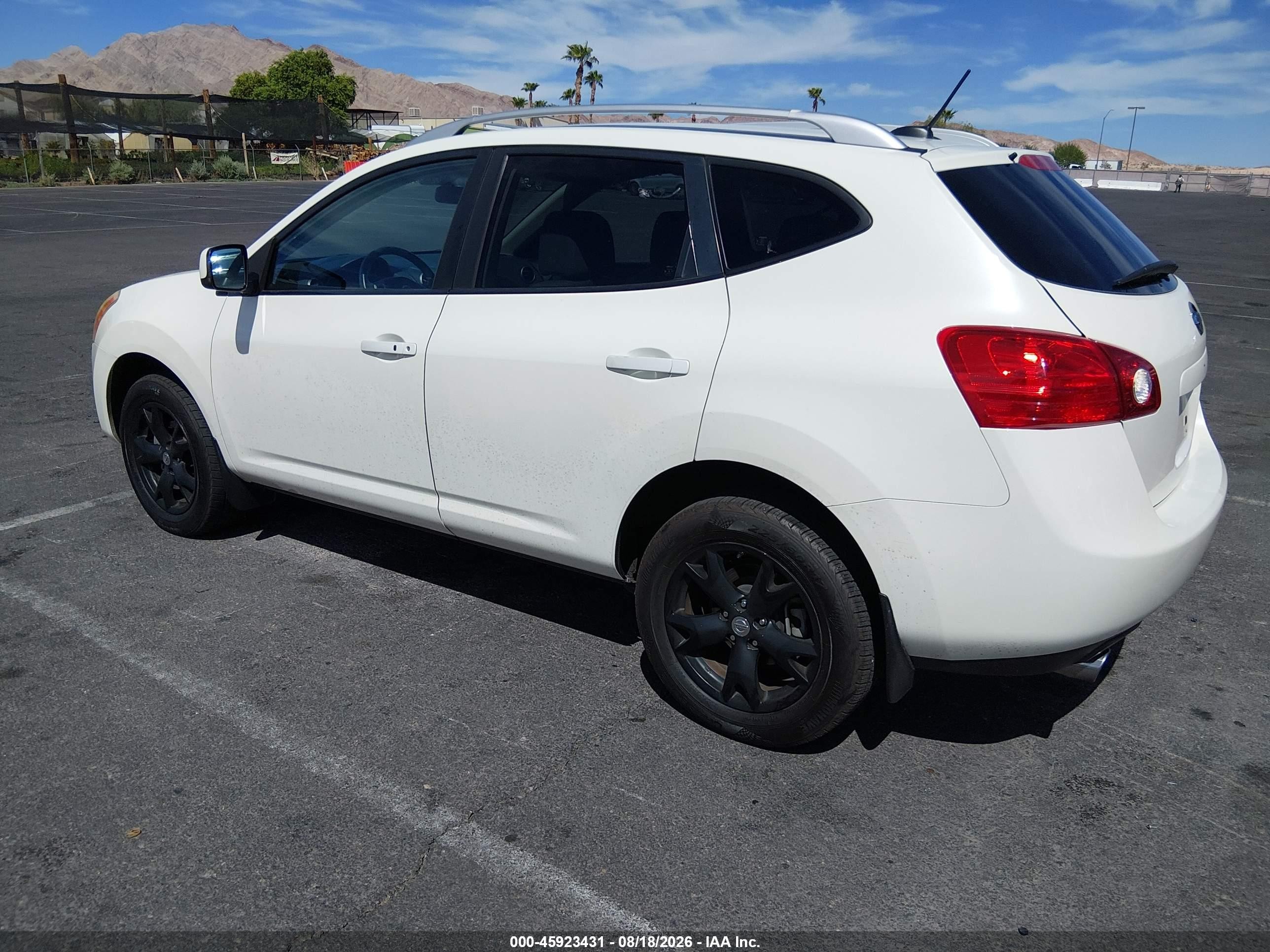 2009 Nissan Rogue Sl White vin: JN8AS58T29W046342