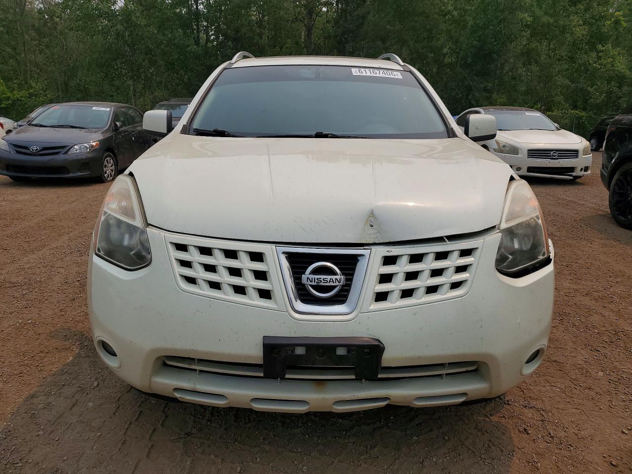 2009 Nissan Rogue S White vin: JN8AS58T29W049984
