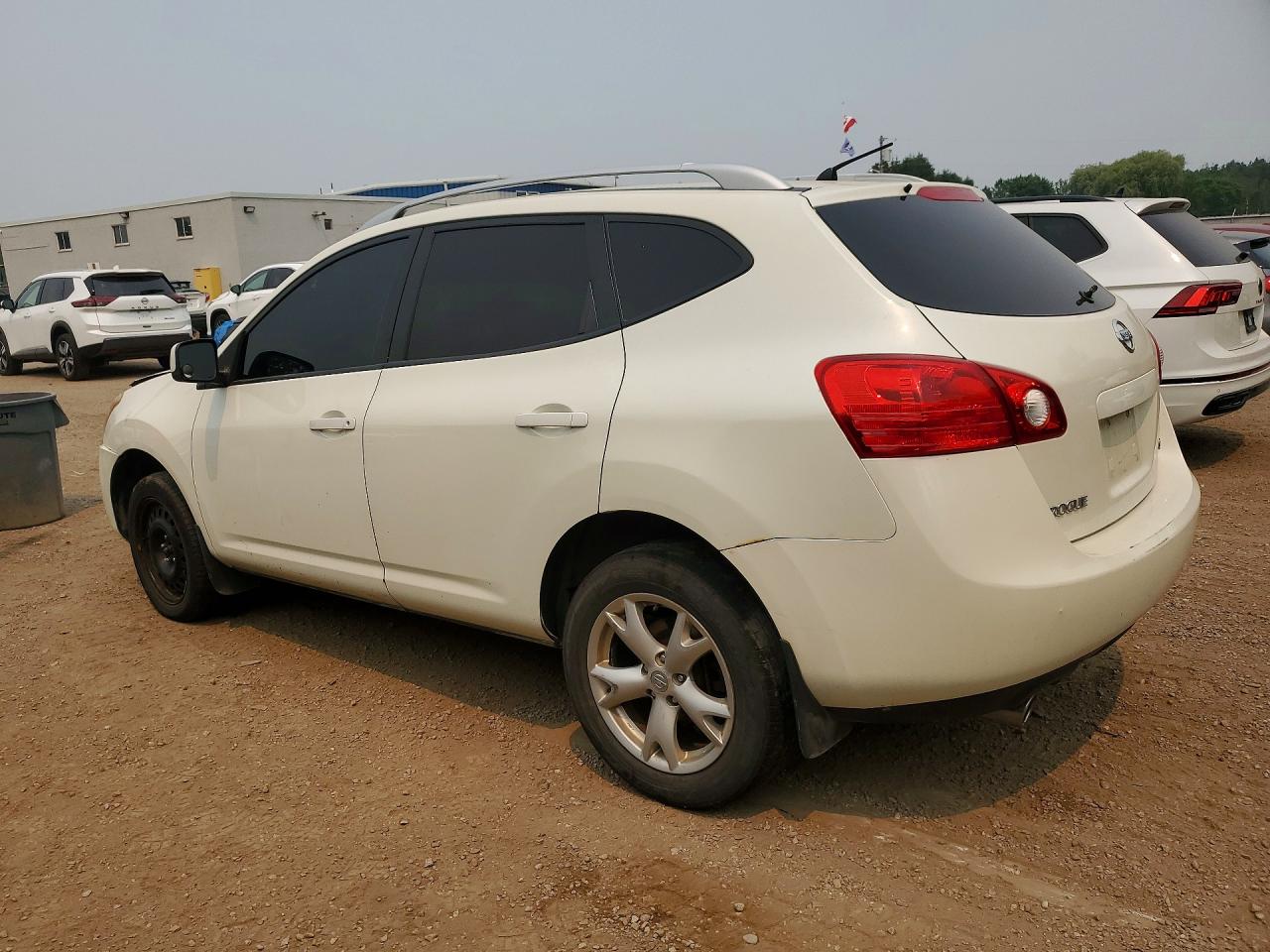 2009 Nissan Rogue S White vin: JN8AS58T29W049984