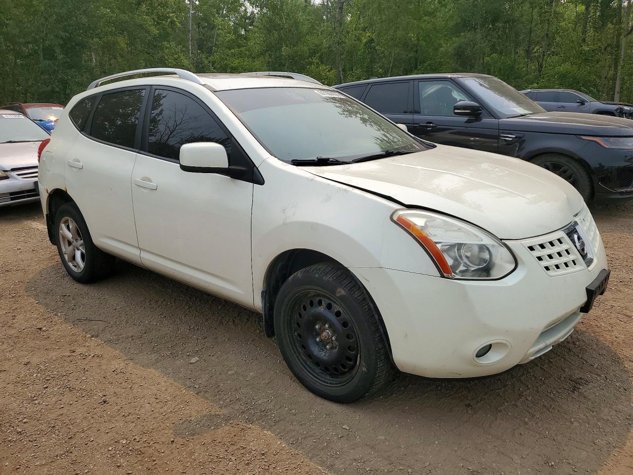 2009 Nissan Rogue S White vin: JN8AS58T29W049984