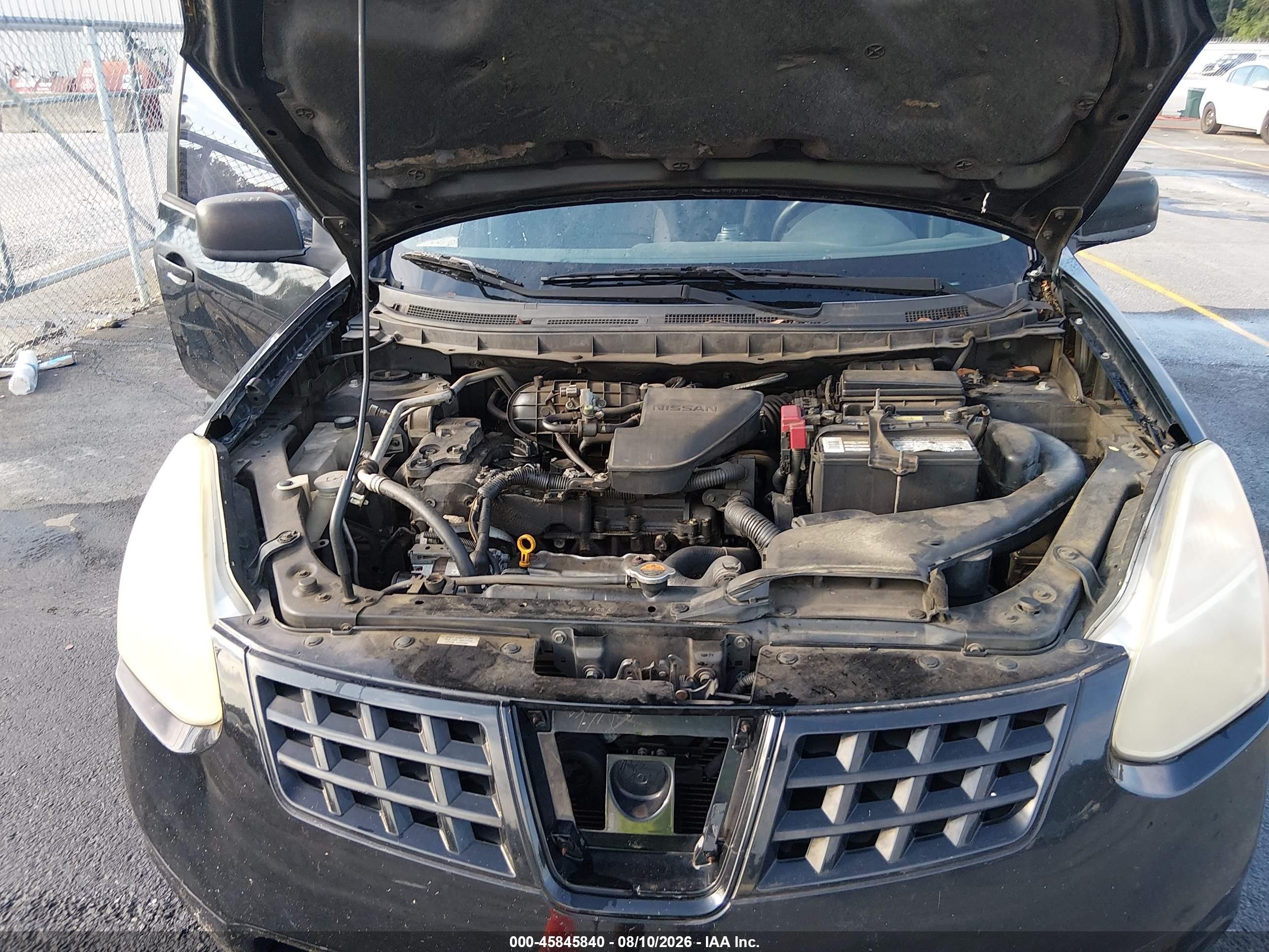 2009 Nissan Rogue Sl Черный vin: JN8AS58T29W058412