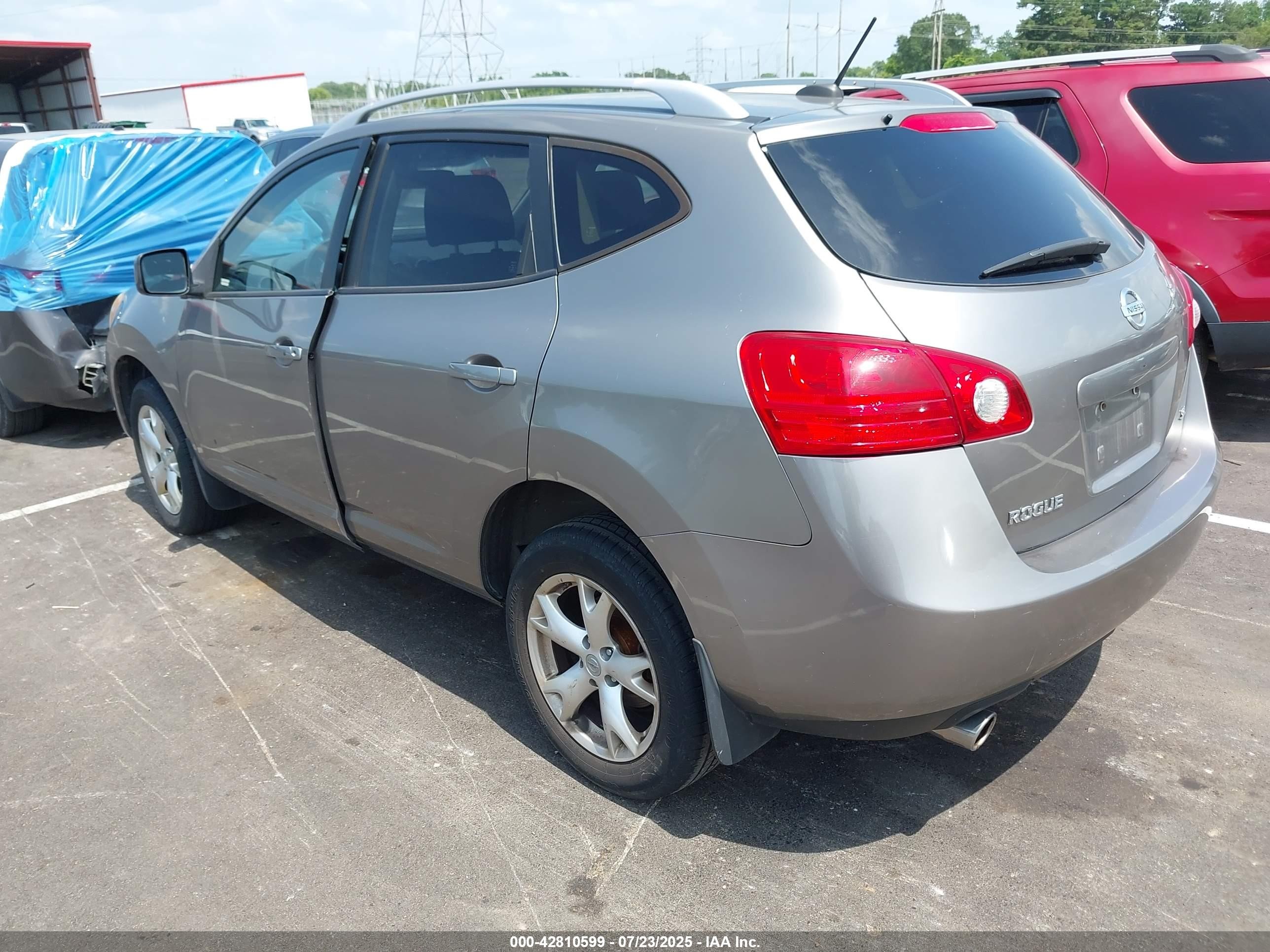 2009 Nissan Rogue Sl Champagne vin: JN8AS58T29W060273
