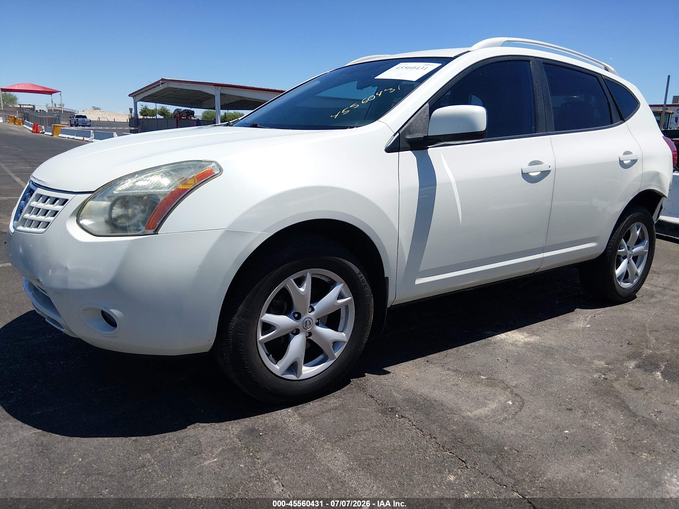 2008 Nissan Rogue Sl White vin: JN8AS58T38W014871