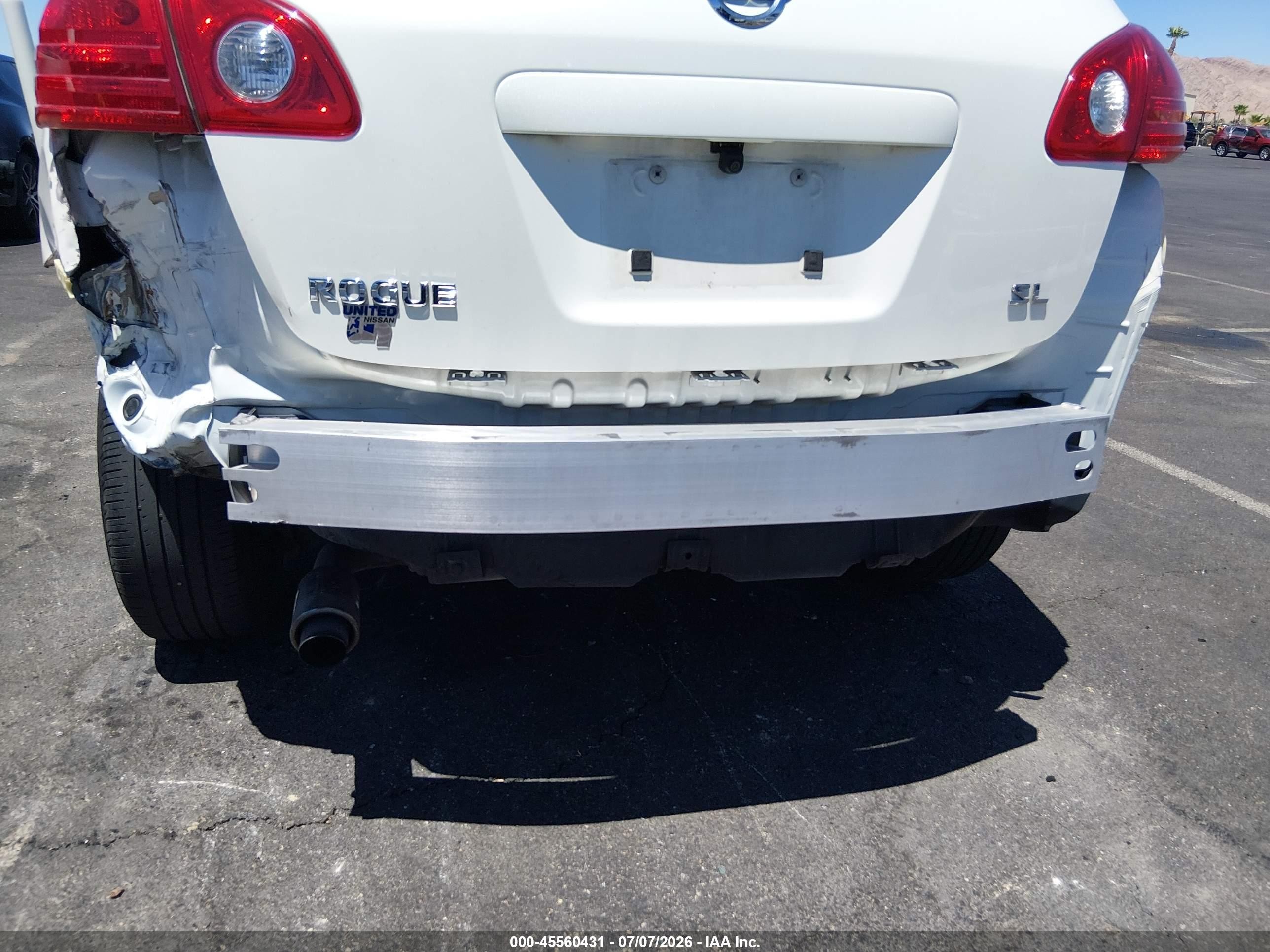 2008 Nissan Rogue Sl White vin: JN8AS58T38W014871