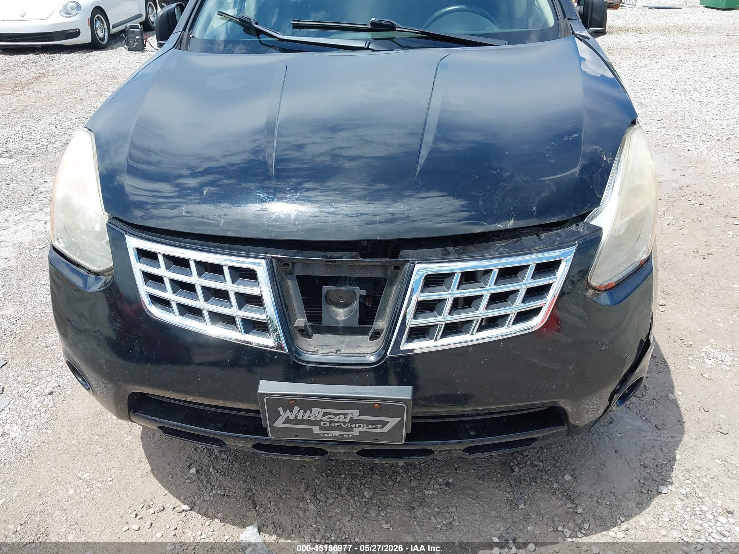 2008 Nissan Rogue Sl Black vin: JN8AS58T38W015051