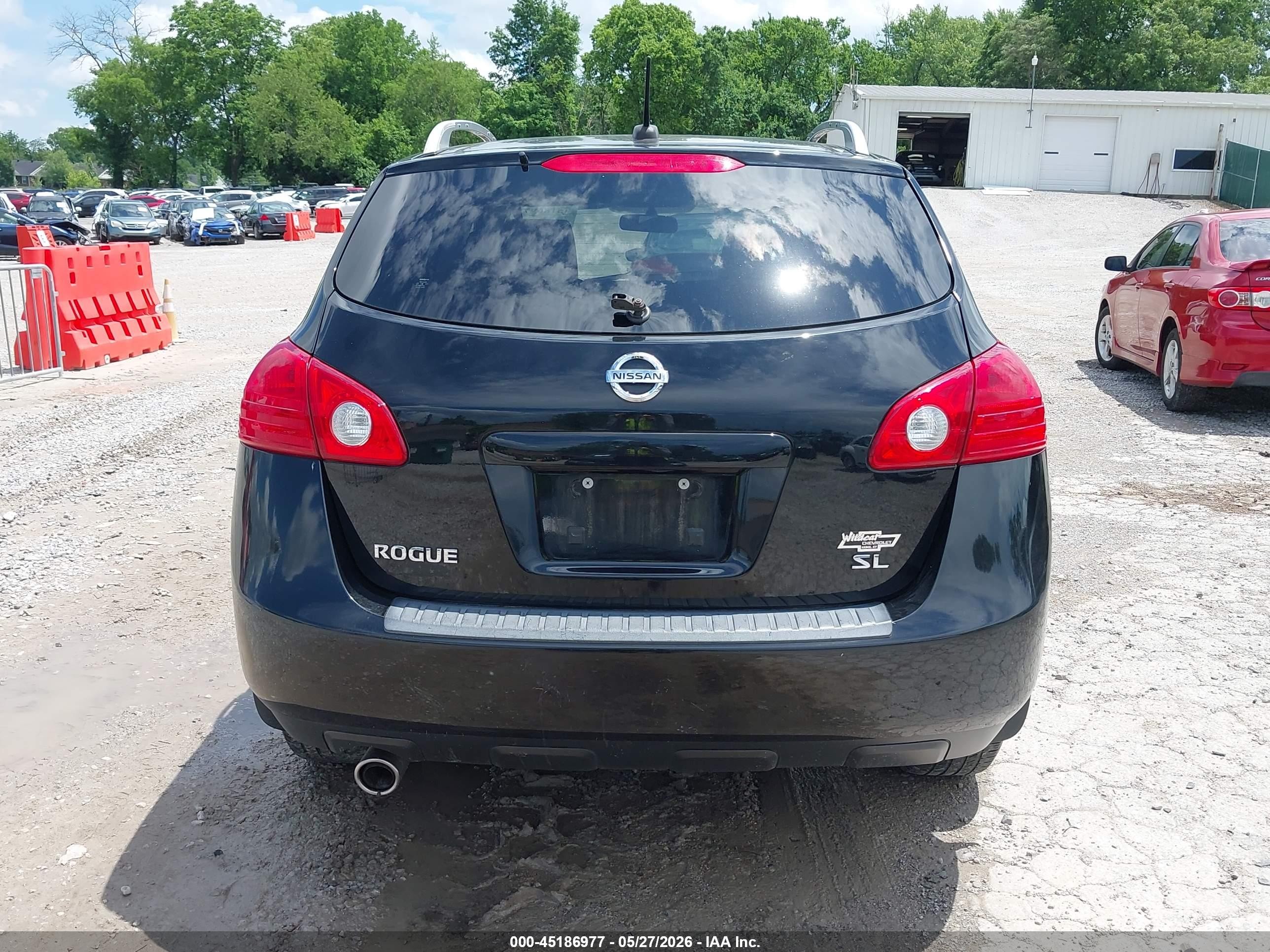 2008 Nissan Rogue Sl Black vin: JN8AS58T38W015051