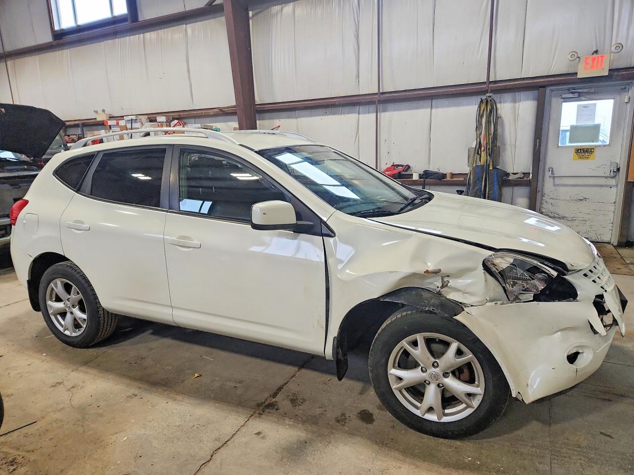 2008 Nissan Rogue S White vin: JN8AS58T38W025840
