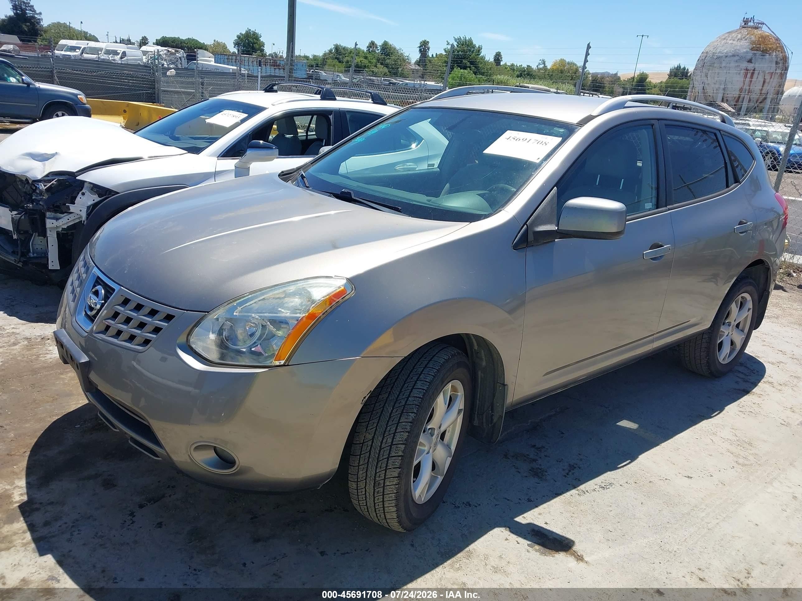2008 Nissan Rogue Sl Gray vin: JN8AS58T38W302101