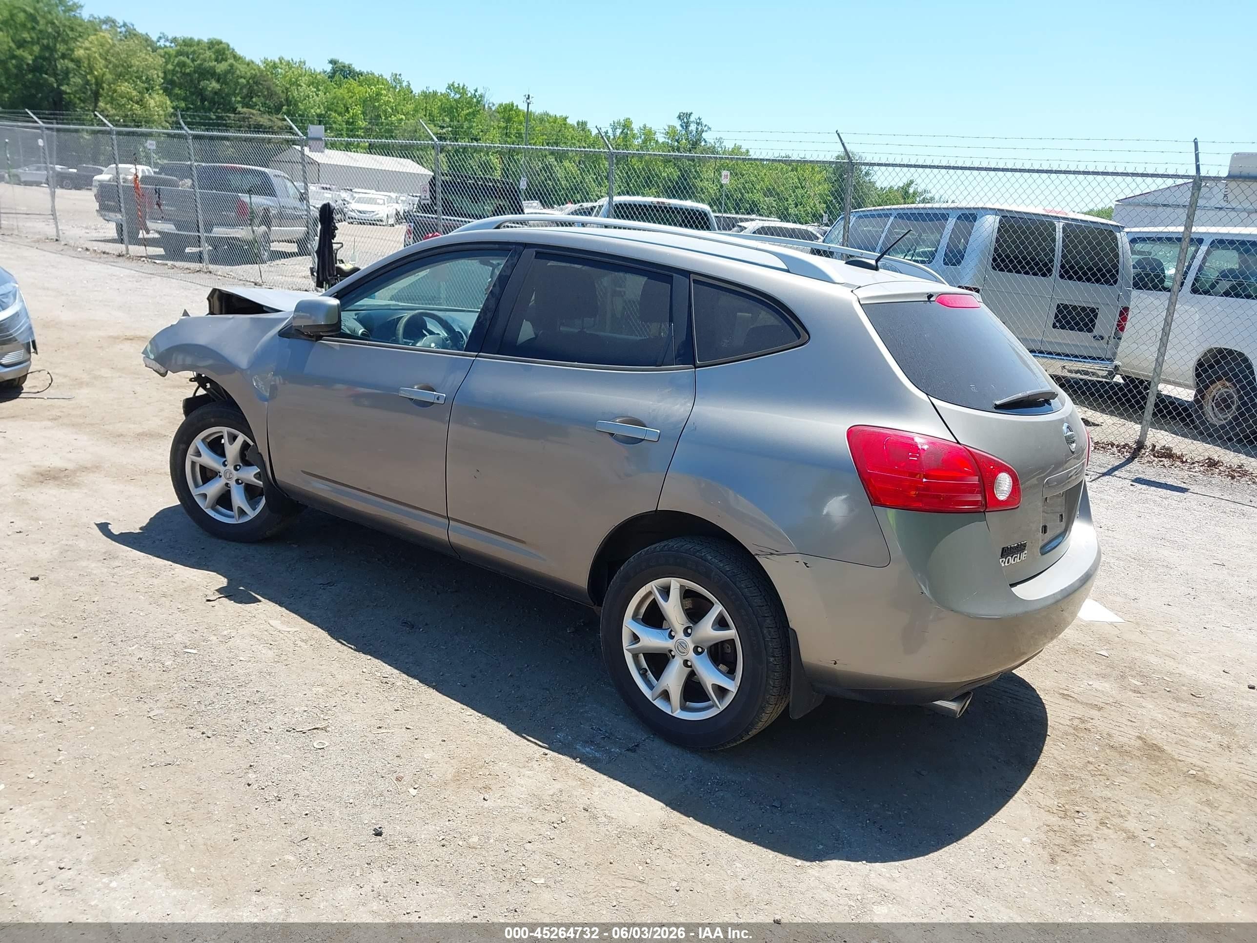 2008 Nissan Rogue Sl Gray vin: JN8AS58T38W306665
