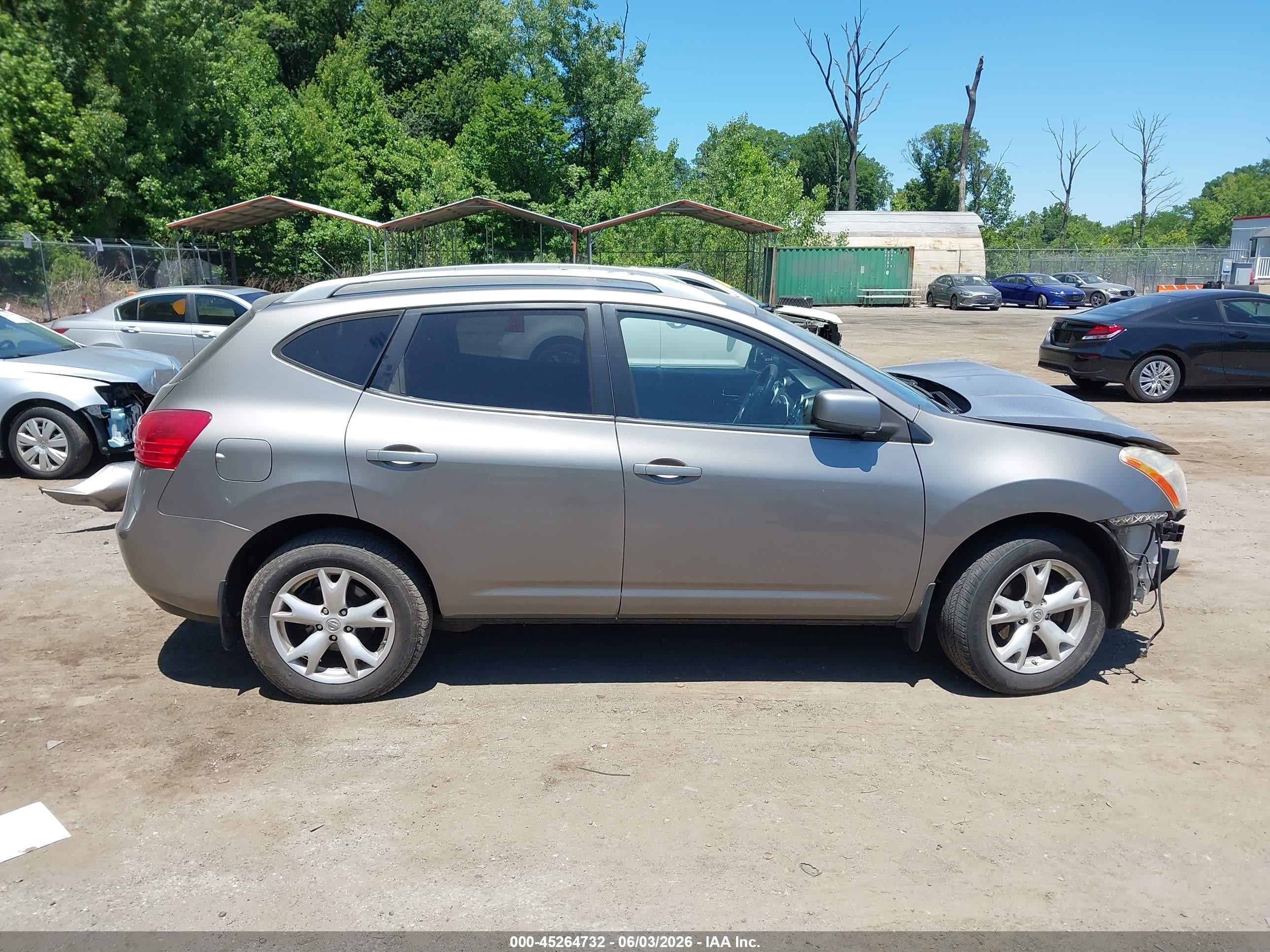2008 Nissan Rogue Sl Gray vin: JN8AS58T38W306665