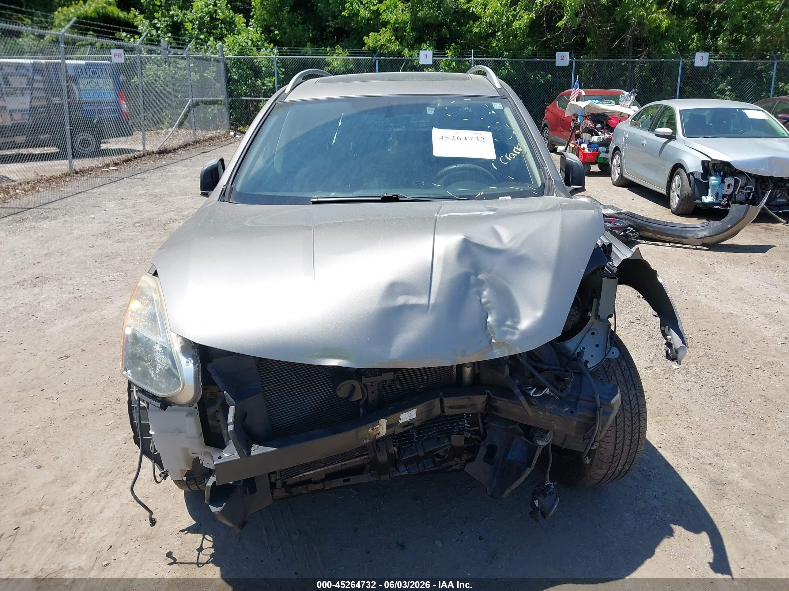 2008 Nissan Rogue Sl Gray vin: JN8AS58T38W306665