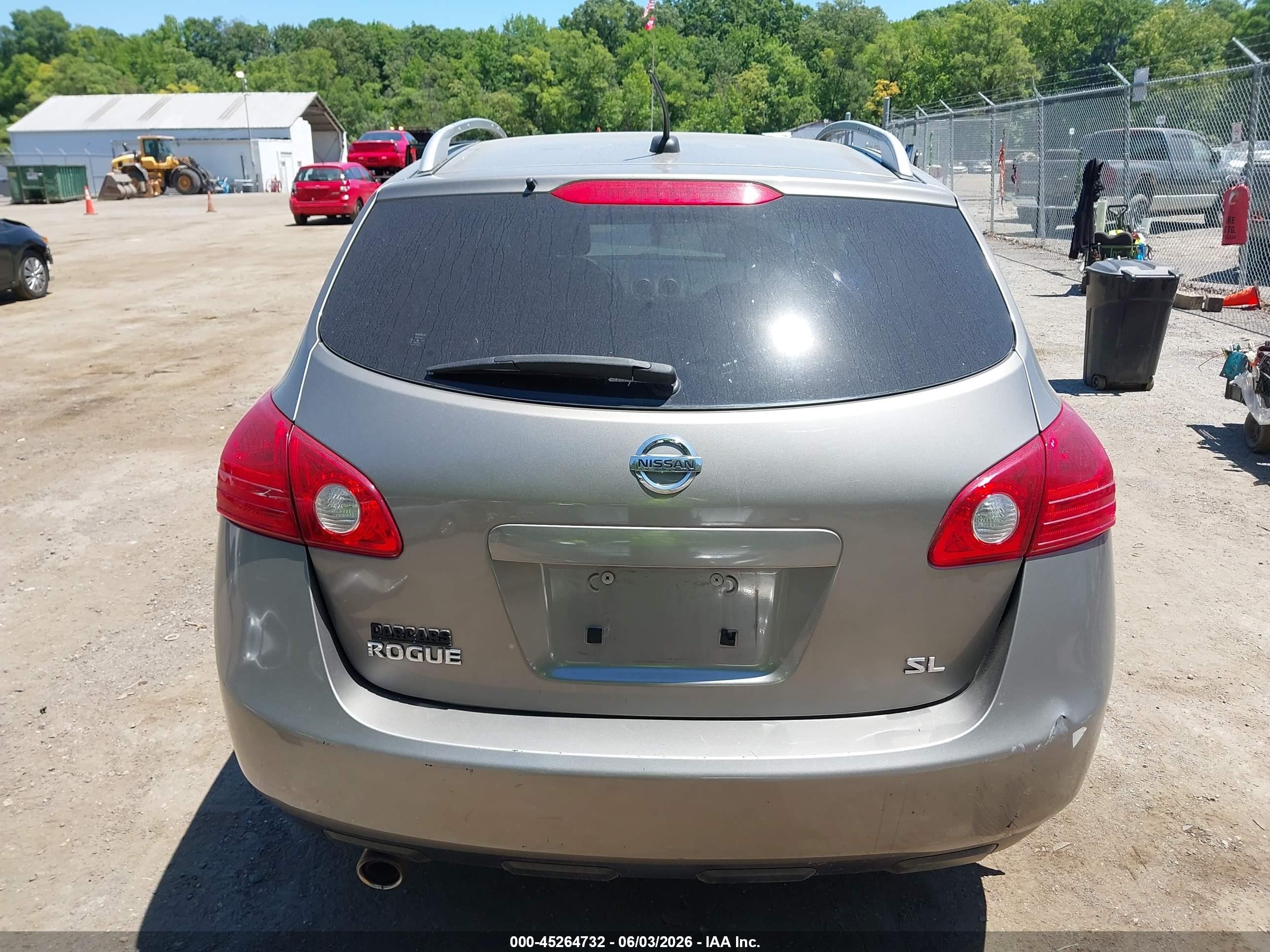 2008 Nissan Rogue Sl Gray vin: JN8AS58T38W306665