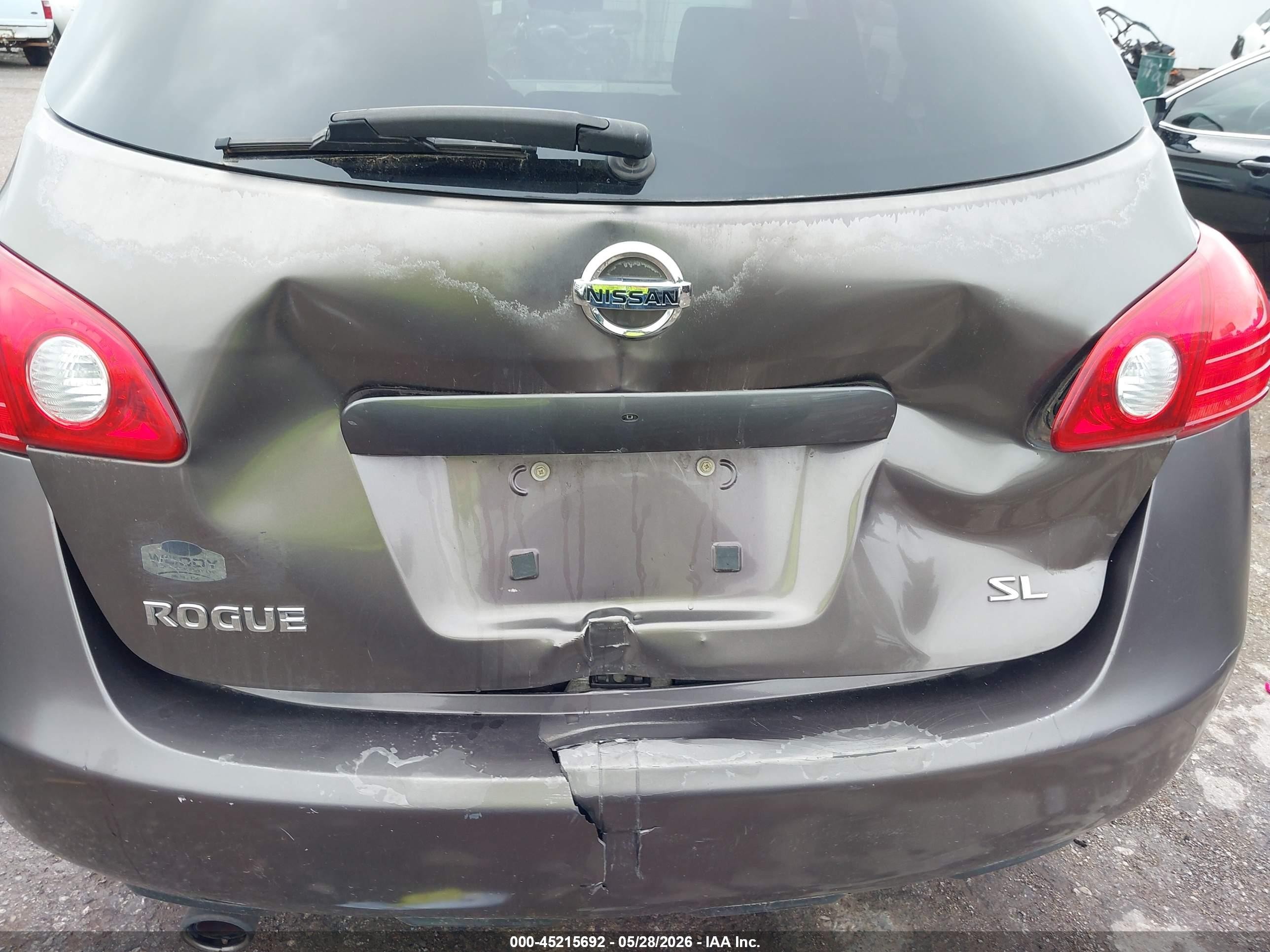 2009 Nissan Rogue Sl Gray vin: JN8AS58T39W047077