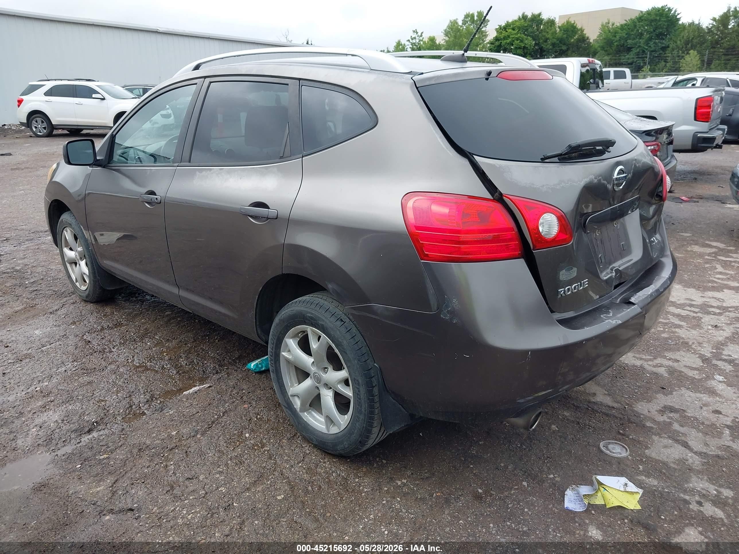 2009 Nissan Rogue Sl Gray vin: JN8AS58T39W047077