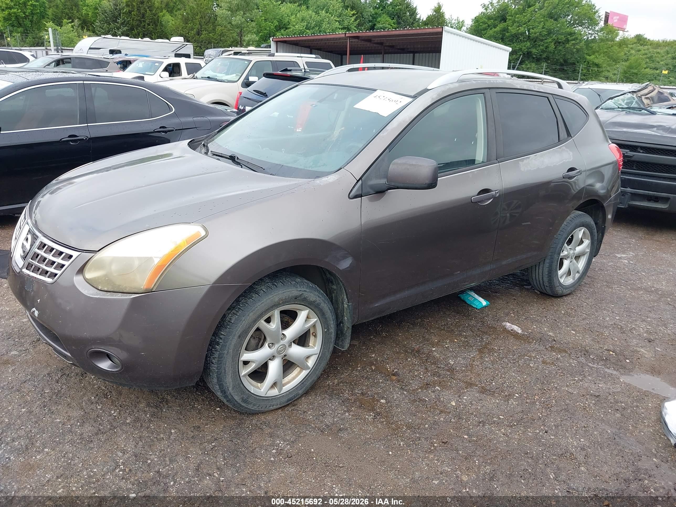 2009 Nissan Rogue Sl Gray vin: JN8AS58T39W047077